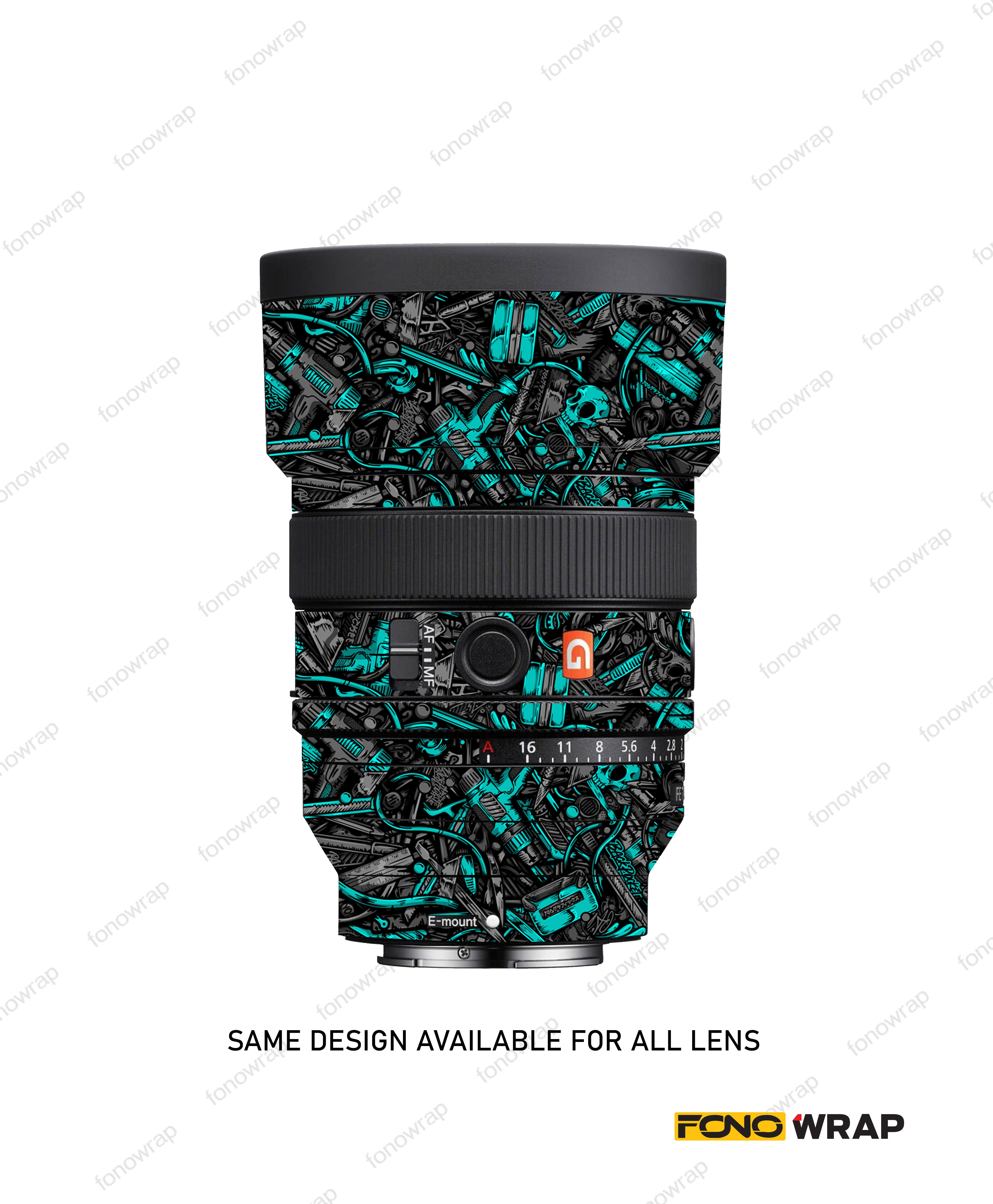 Teal Black Lens Skin