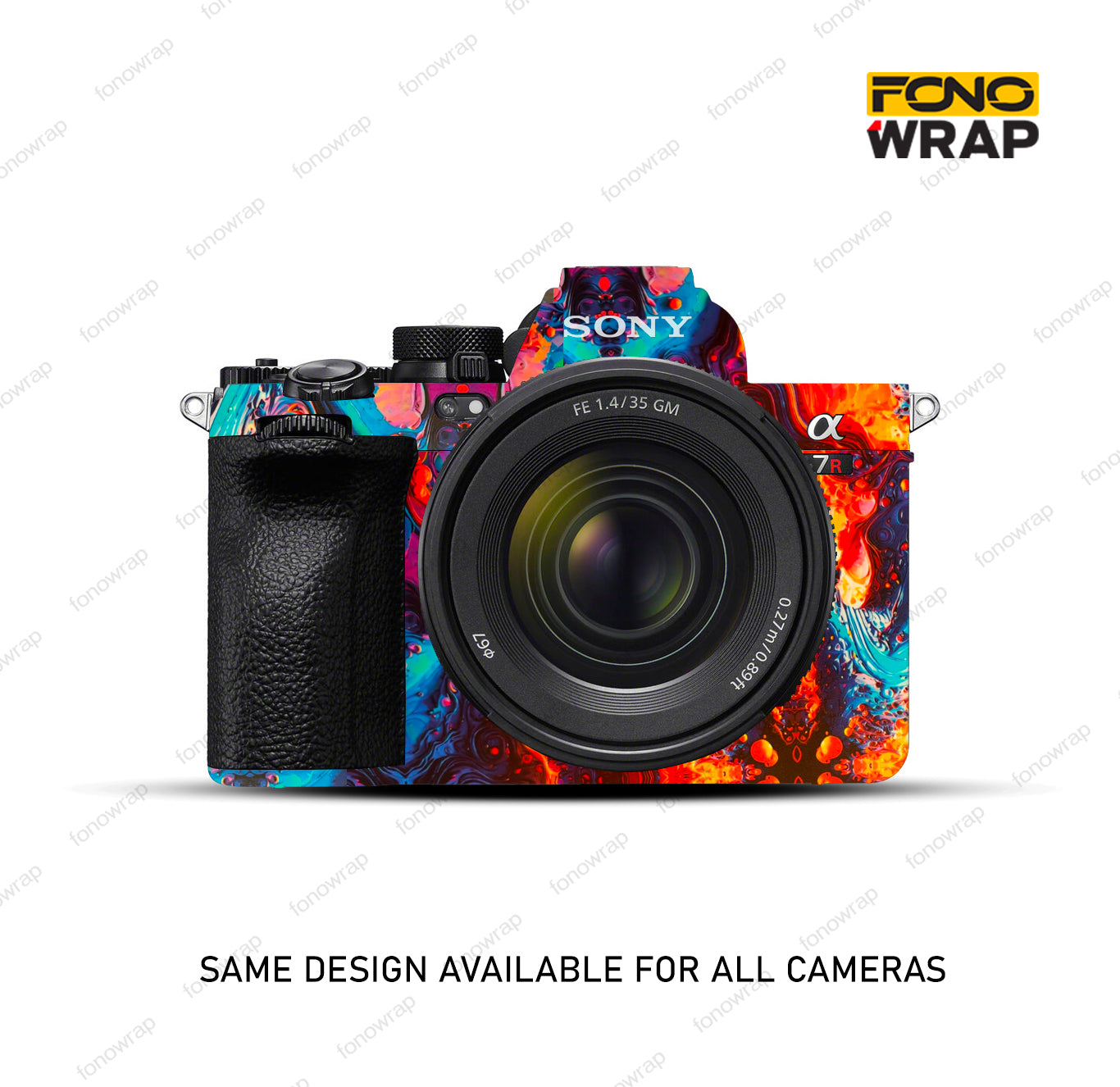 Vibrant Abstract Camera Skin