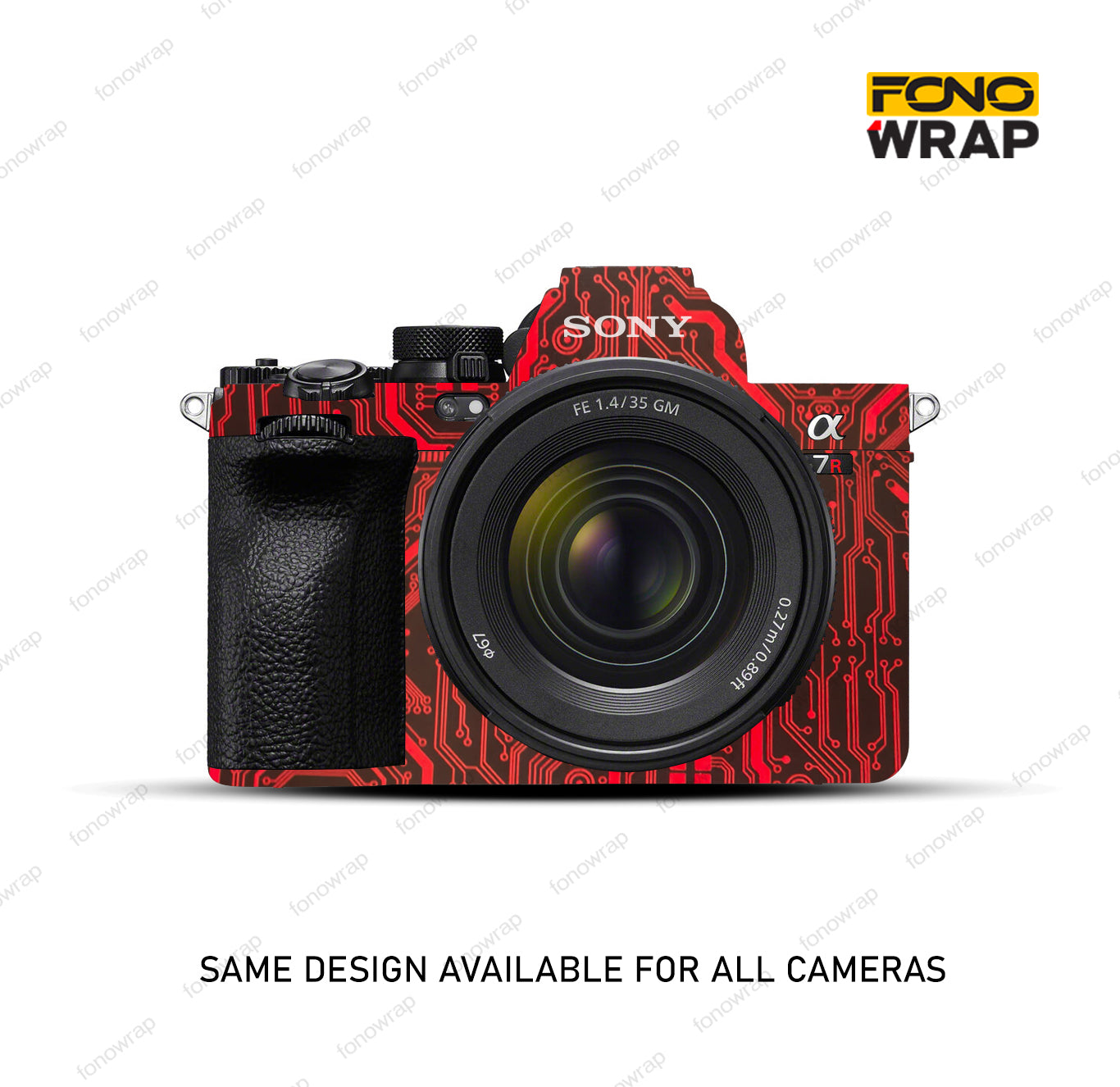 Red Circuit Camera Skin