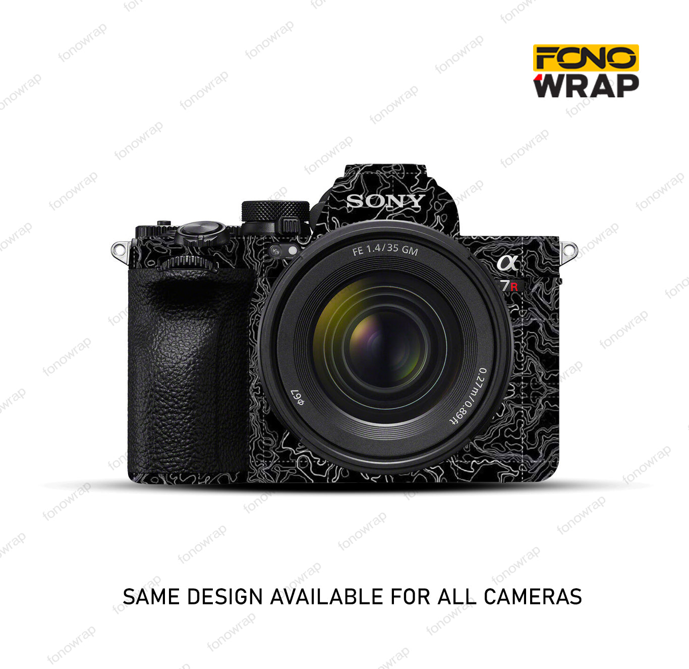 Abstract Black Camera Skin