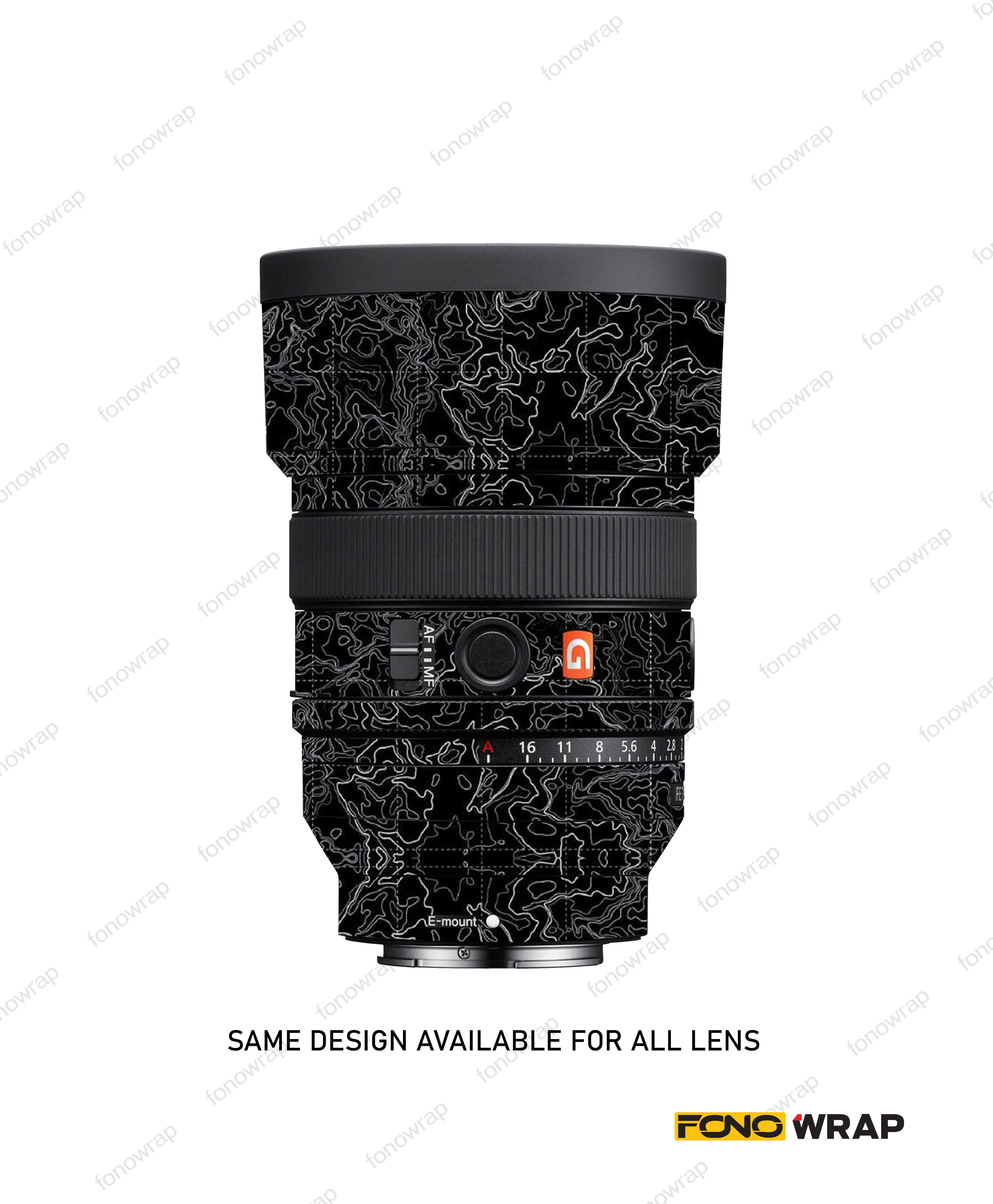 Abstract Black Lens Skin