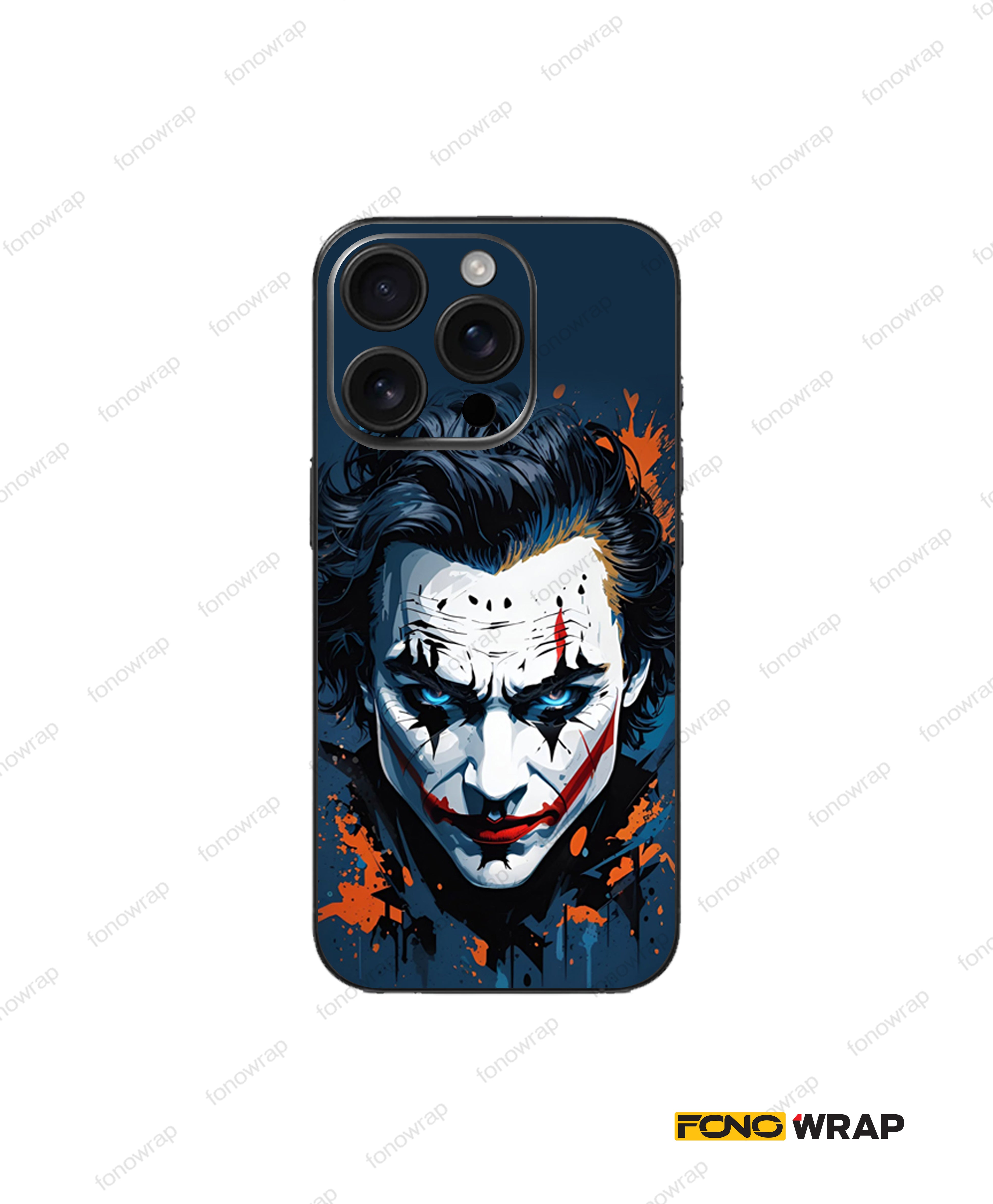 Blue Eyed Jocker 3D Embossed Mobile Skin