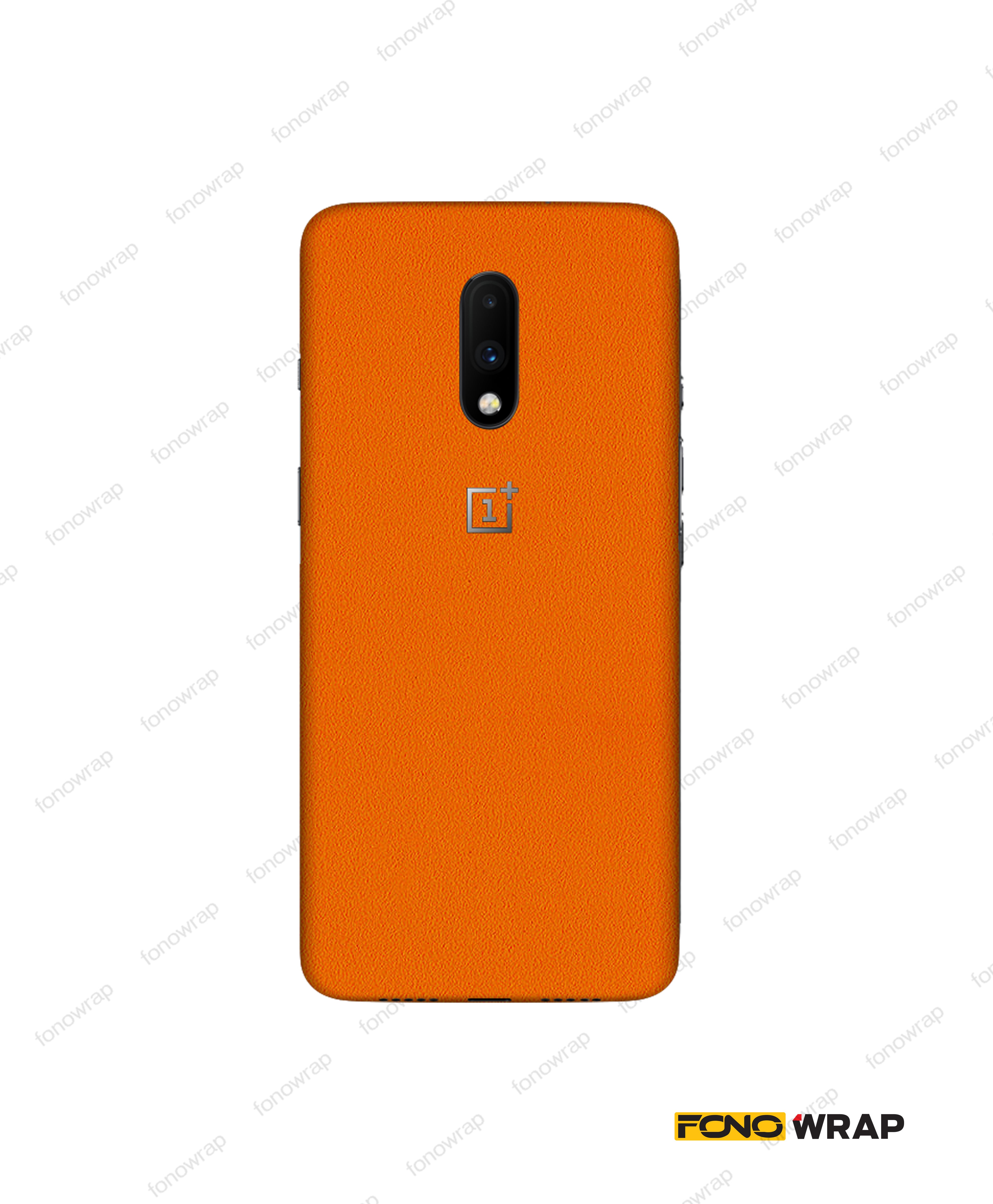 Orange Matte Textured Mobile Skin