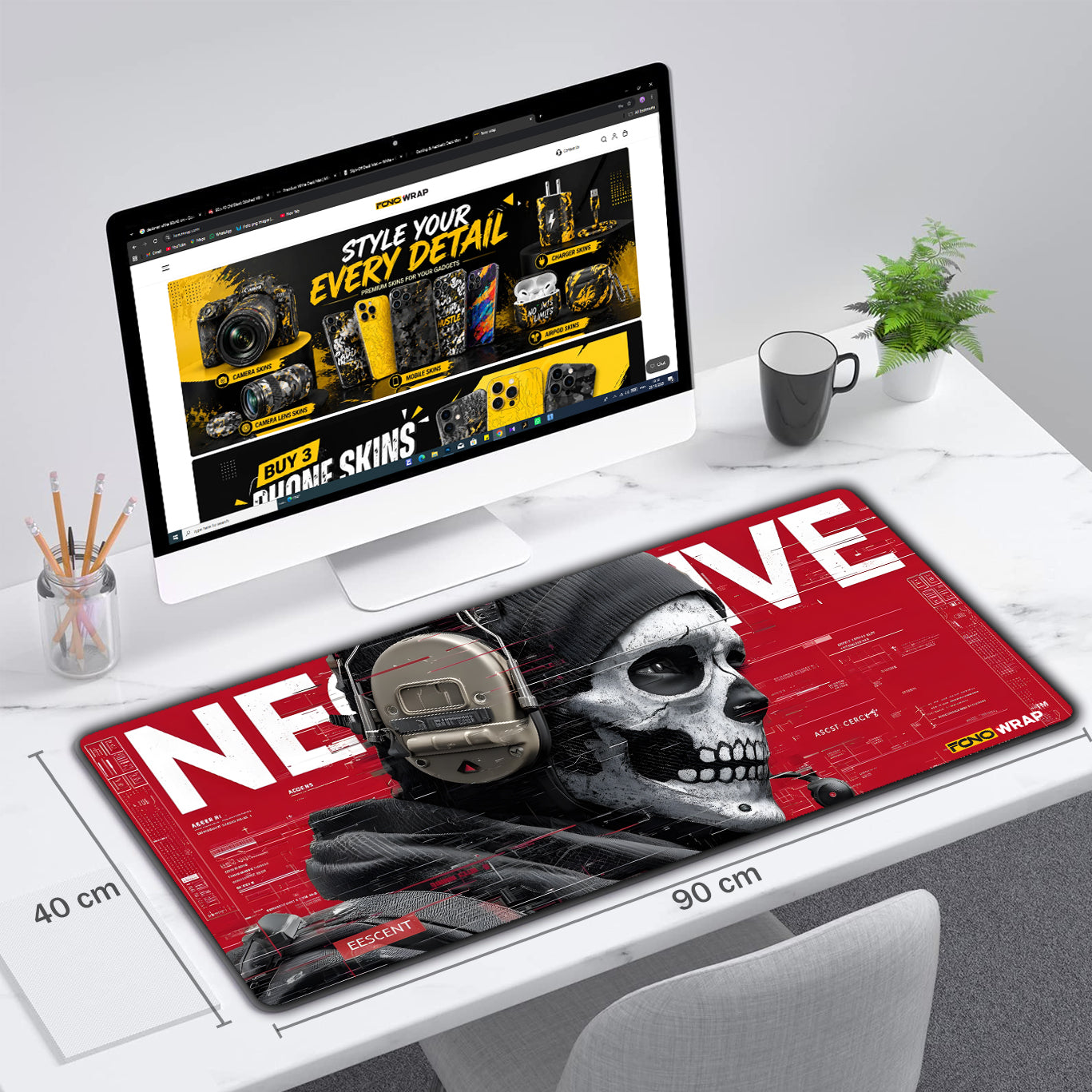 Tactical Skull Desk Mat