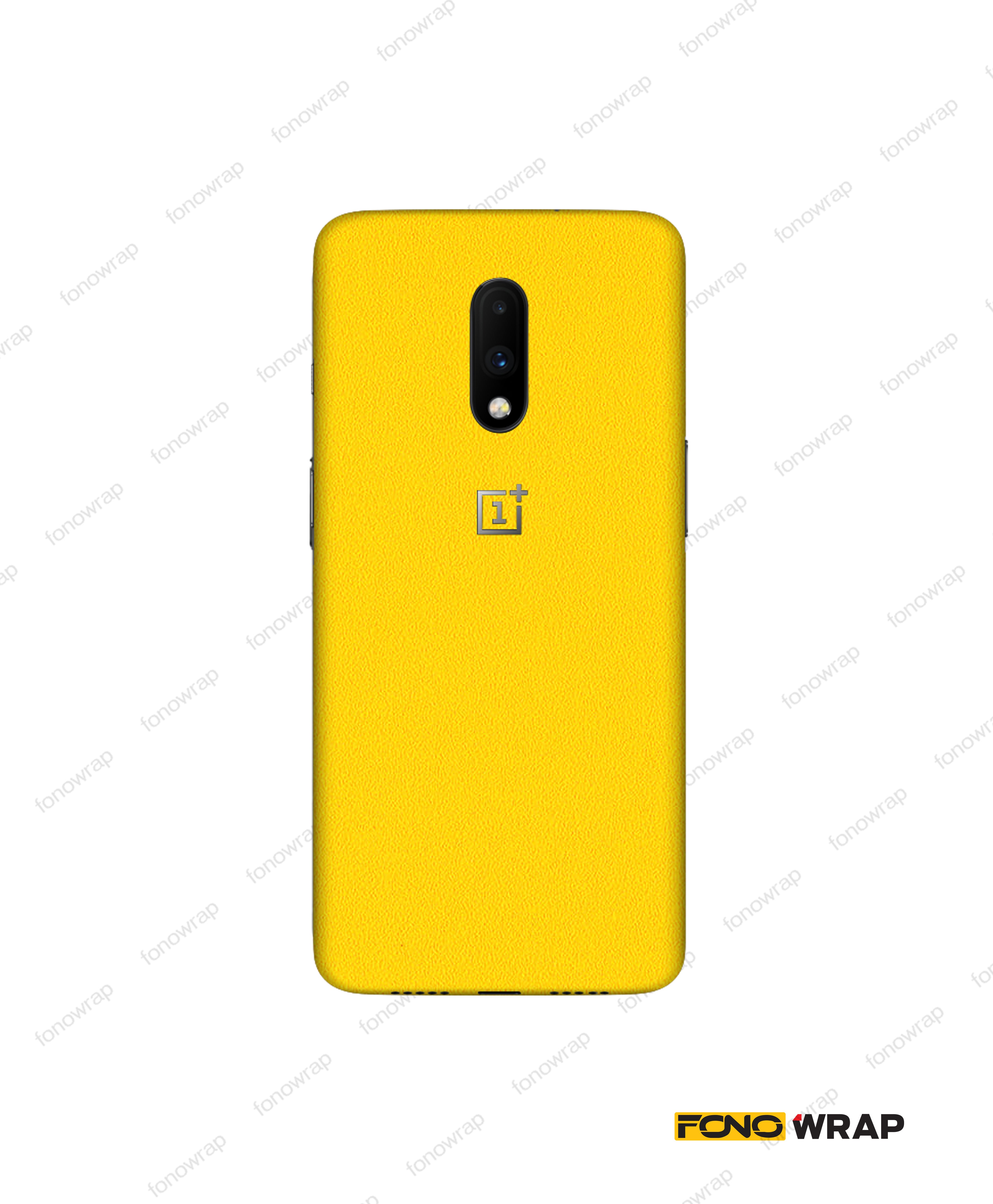 Yellow Matte Textured Mobile Skin