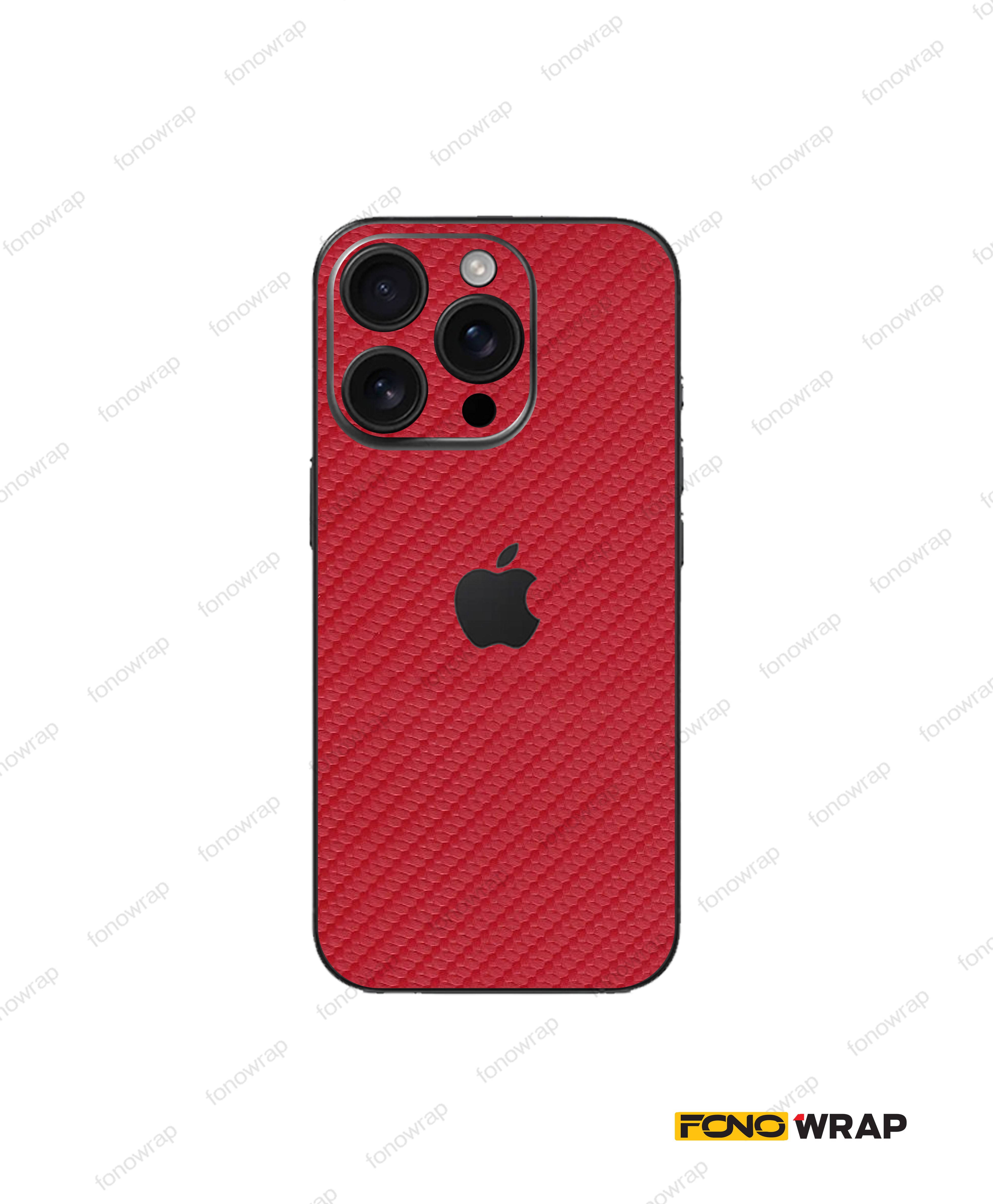 Red Carbon Fiber Mobile Skin