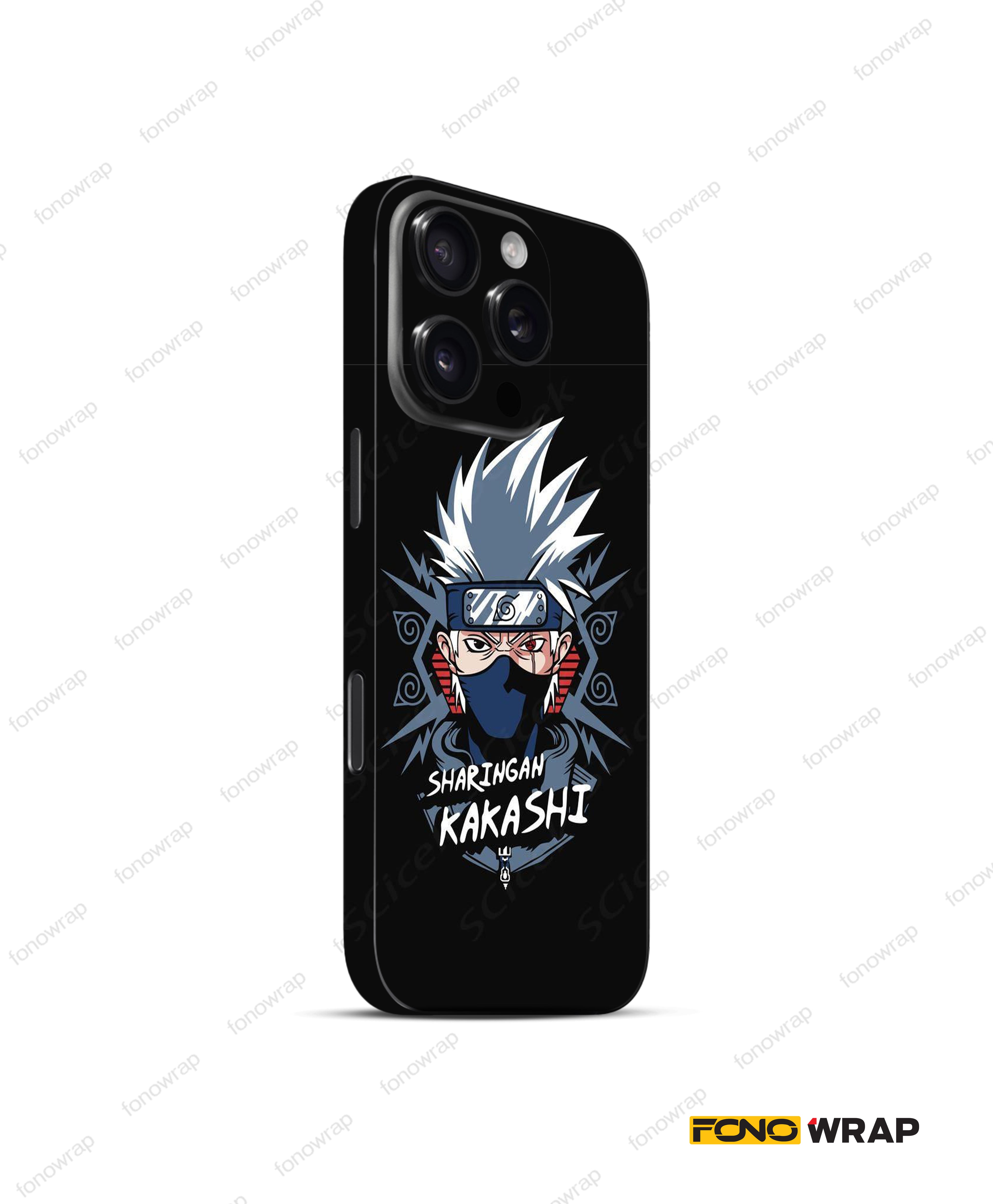 Kakashi Hatake Naruto 3D Embossed Mobile Skin