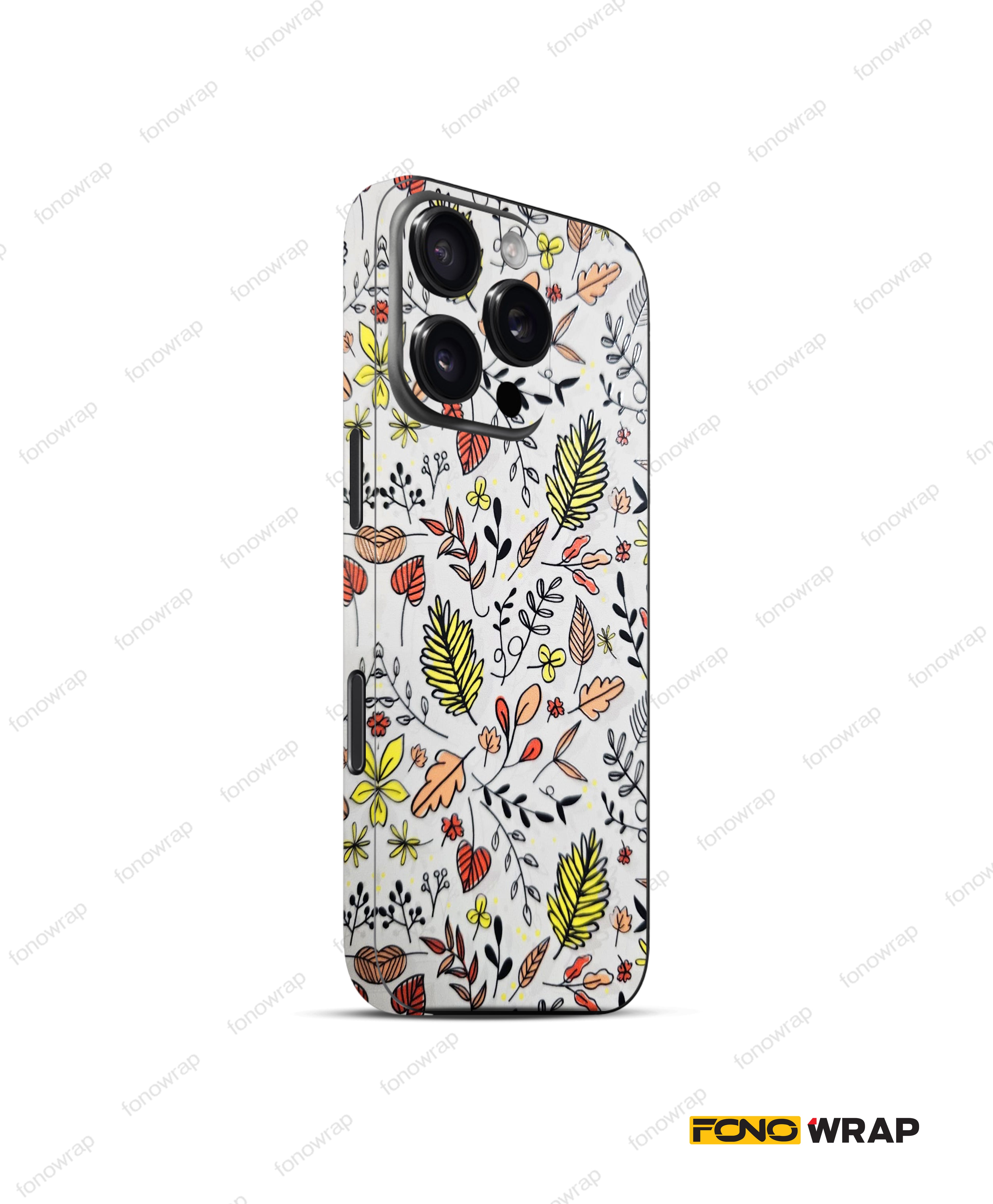 Floral 3D Embossed Mobile Skin