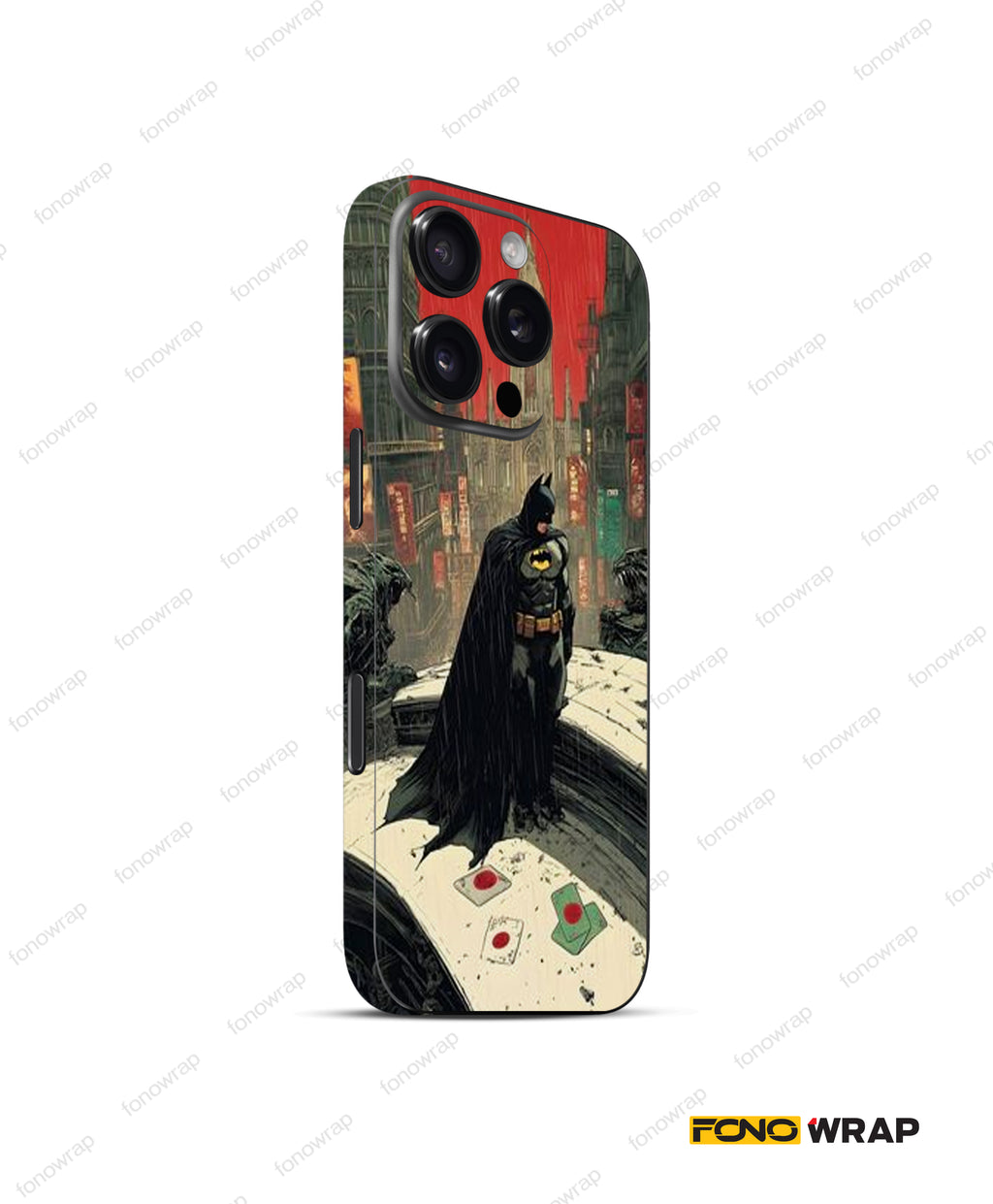 Gotham Bat Embossed Mobile Skin