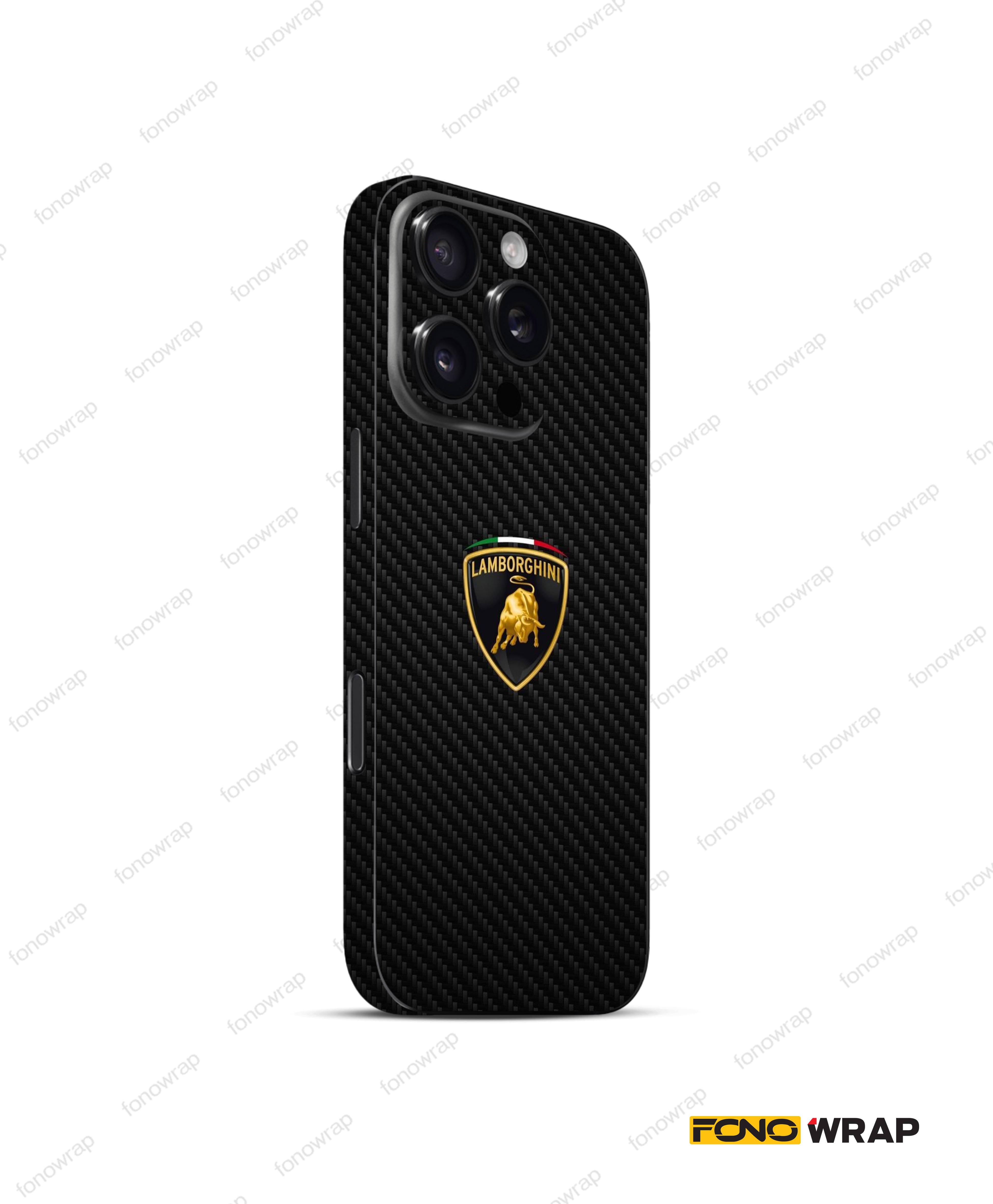 Lambo CF 3D Embossed Mobile Skin