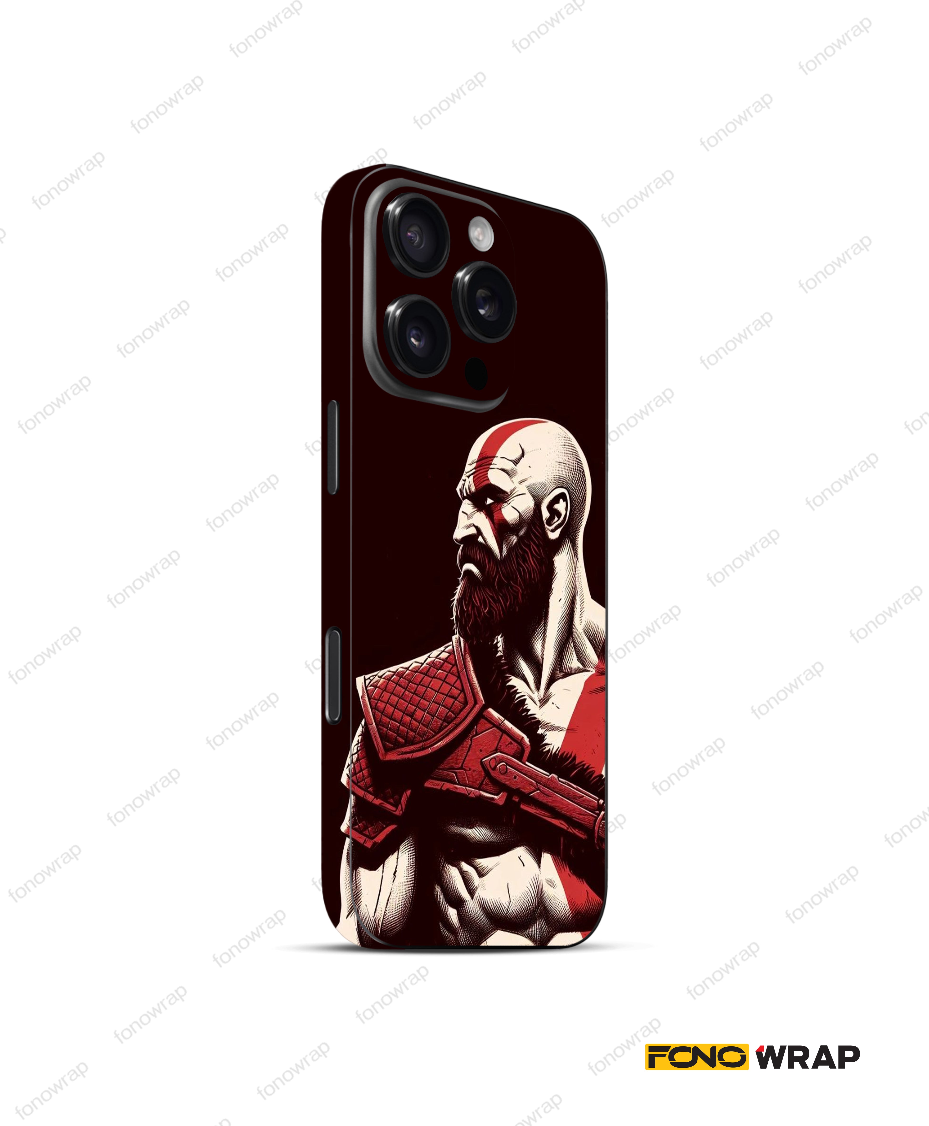 Kratos 3D Embossed Mobile Skin