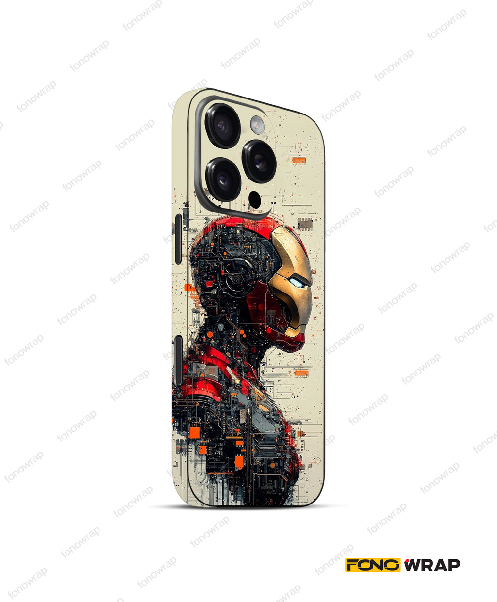 Iron Head Embossed Mobile Skin