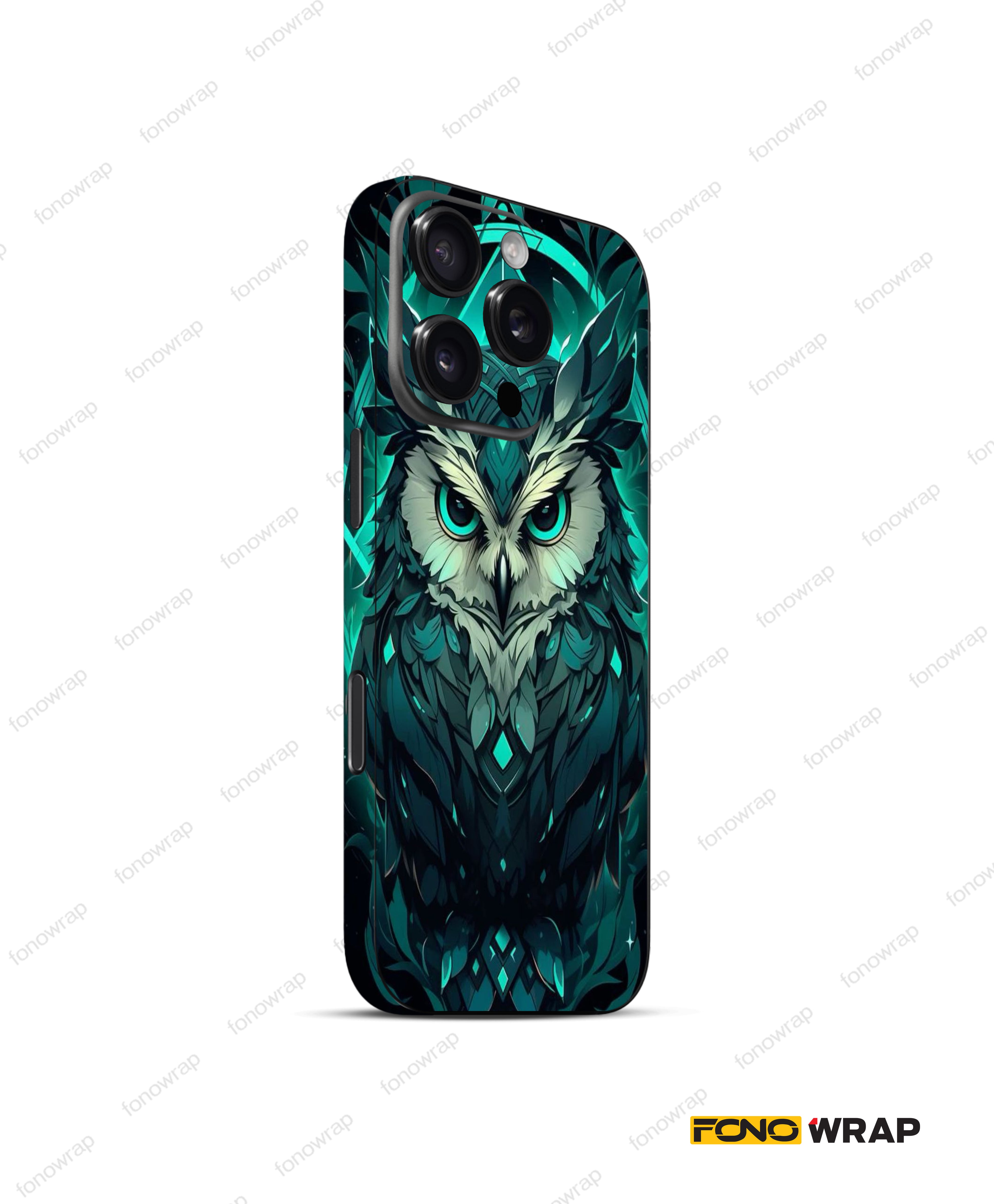 Mystical Owl 3D Embossed Mobile Skin