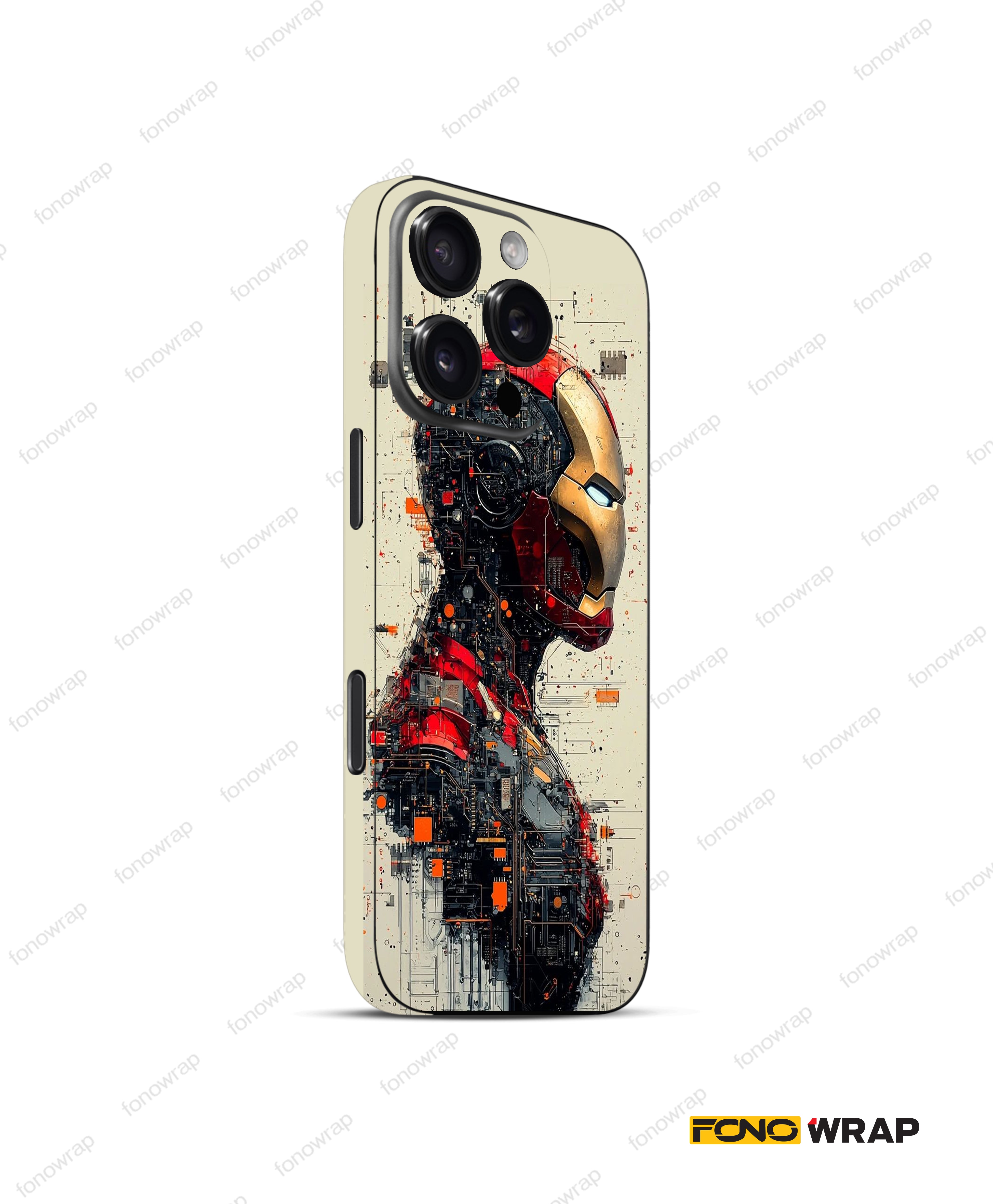 Tony Stark 3D Embossed Mobile Skin