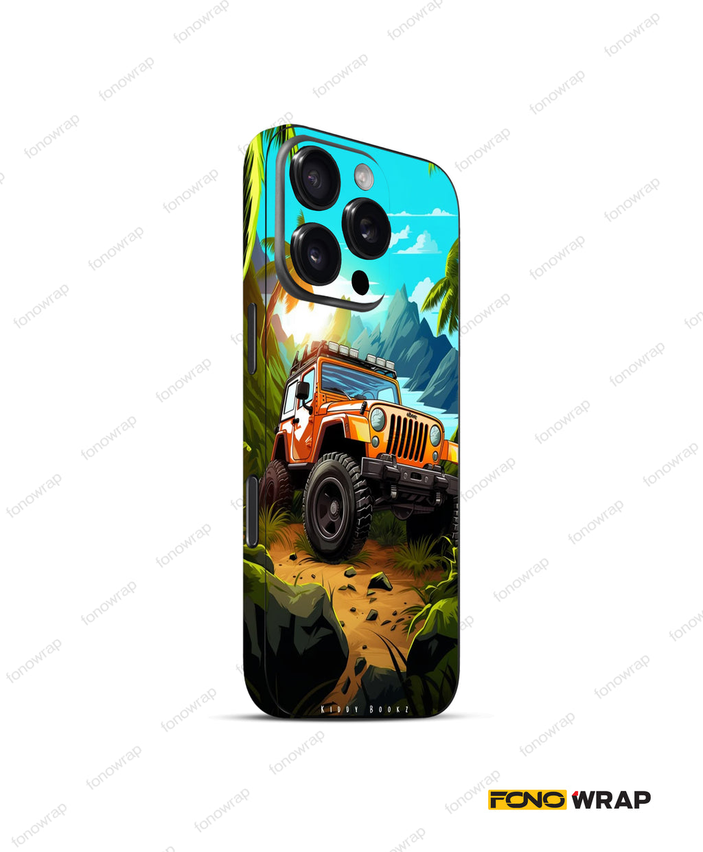 Jeep 4x4 Embossed Mobile Skin