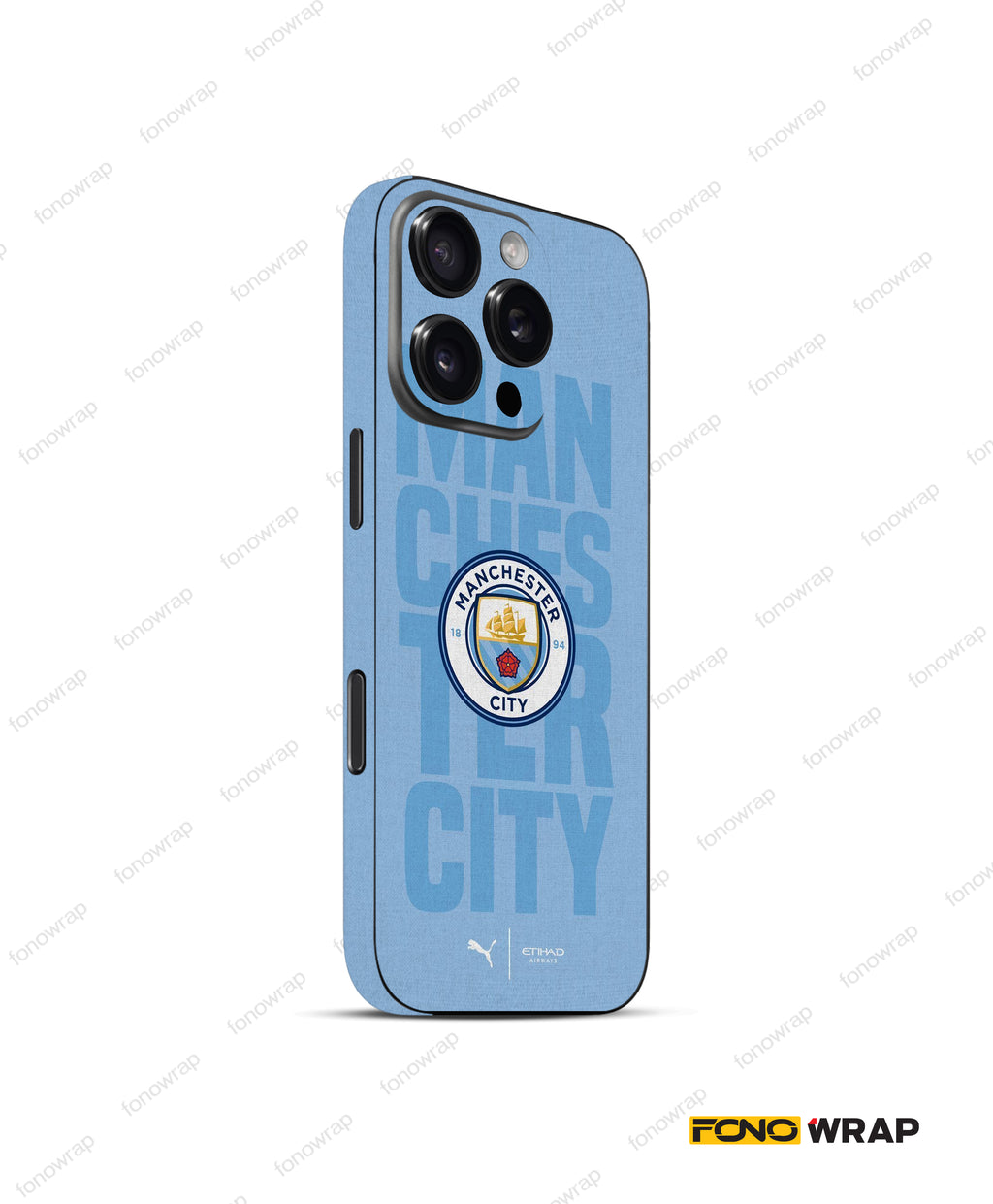 Man City Embossed Mobile Skin