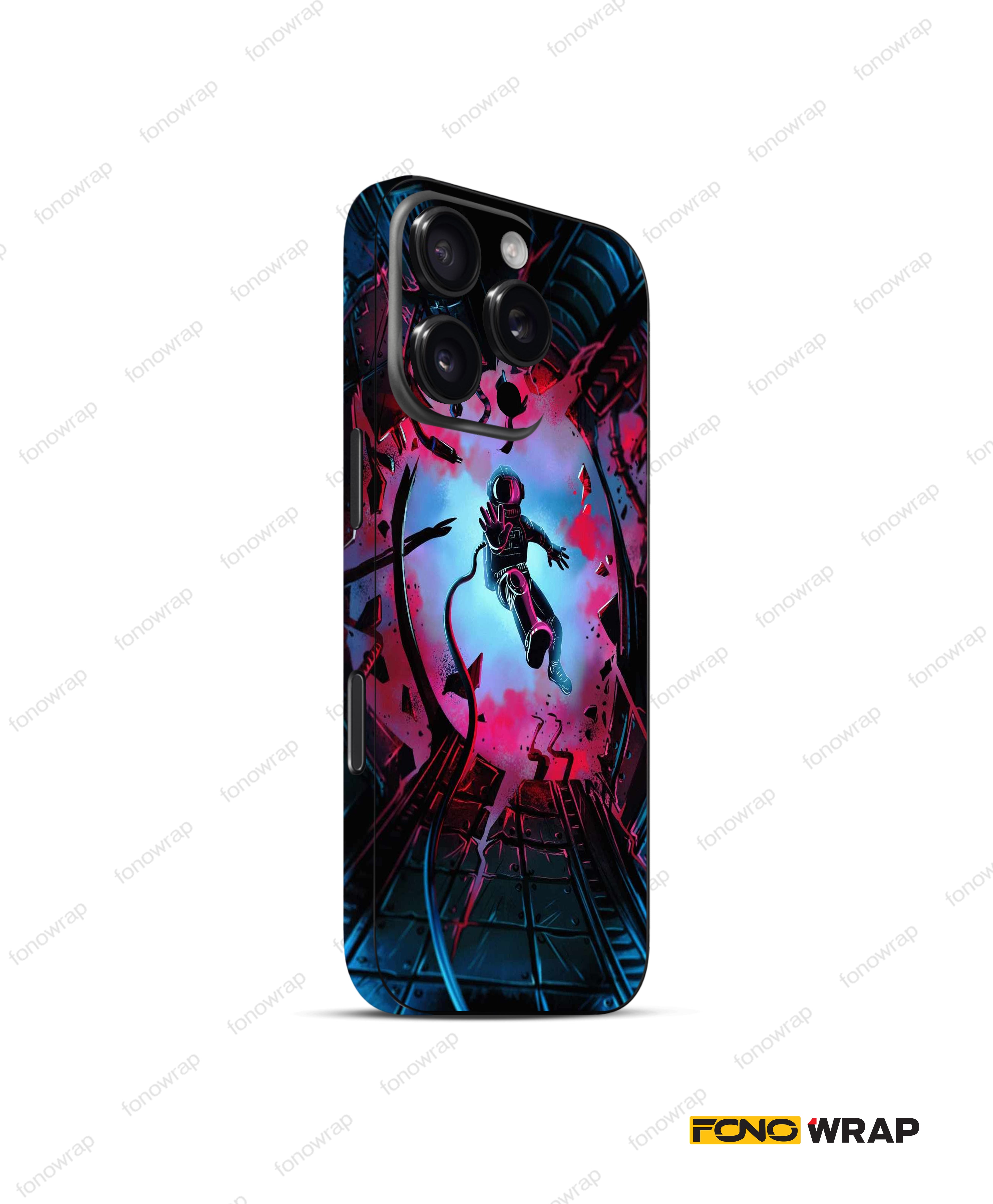 Lost Astronaut 3D Embossed Mobile Skin