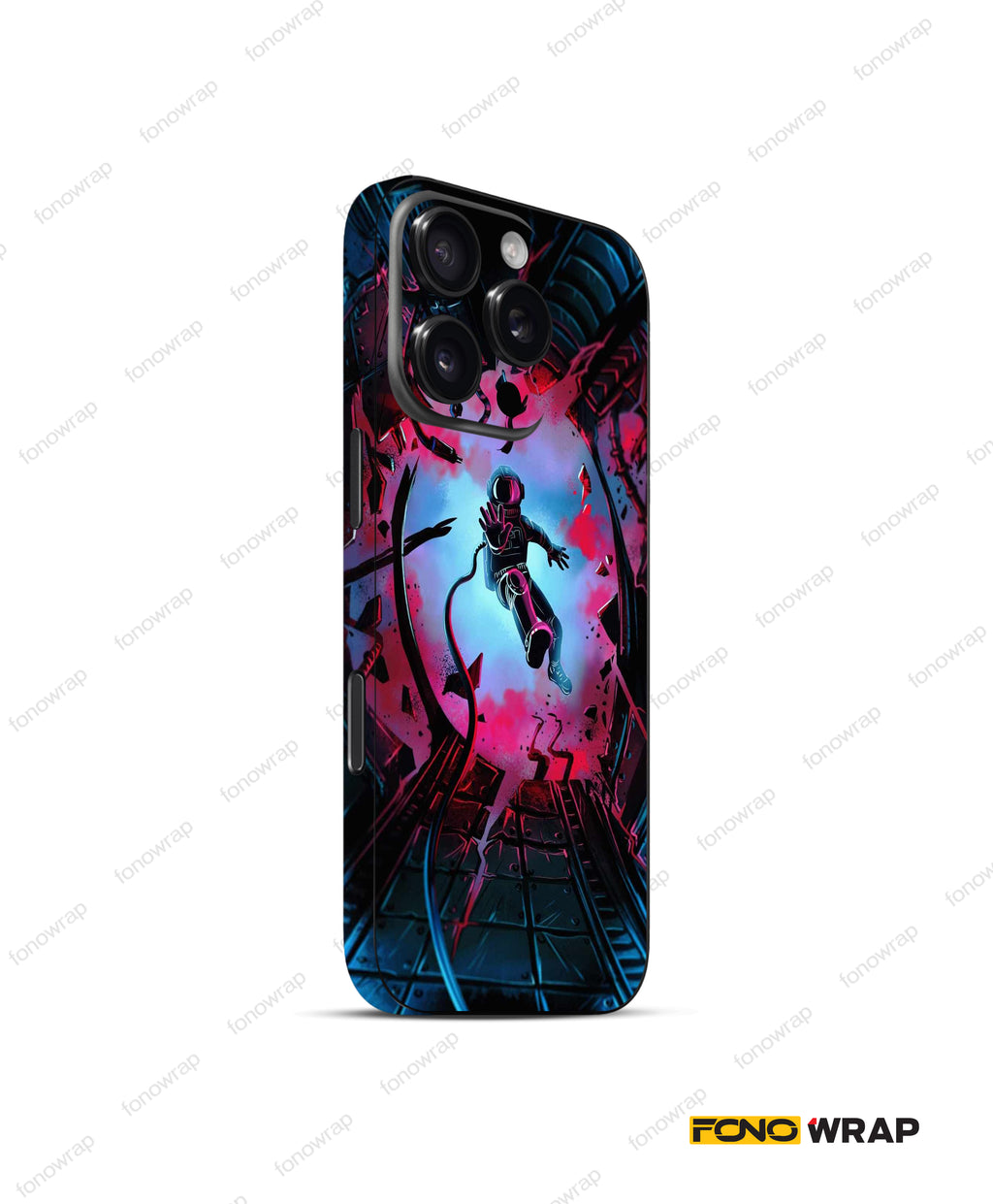 Lost Astronaut Embossed Mobile Skin