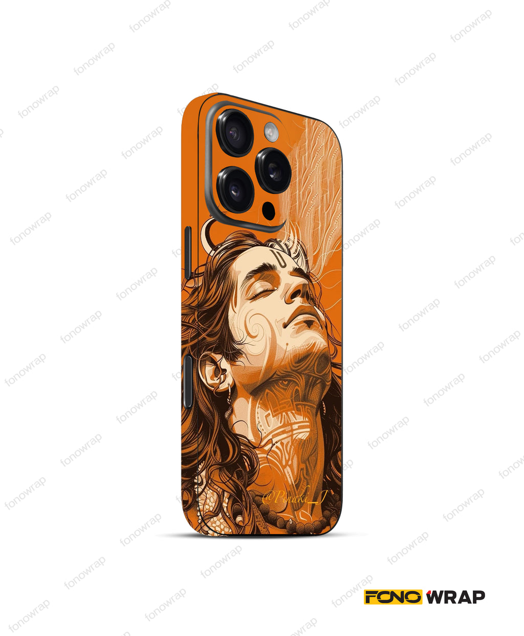 Omkareshwar Embossed Mobile Skin