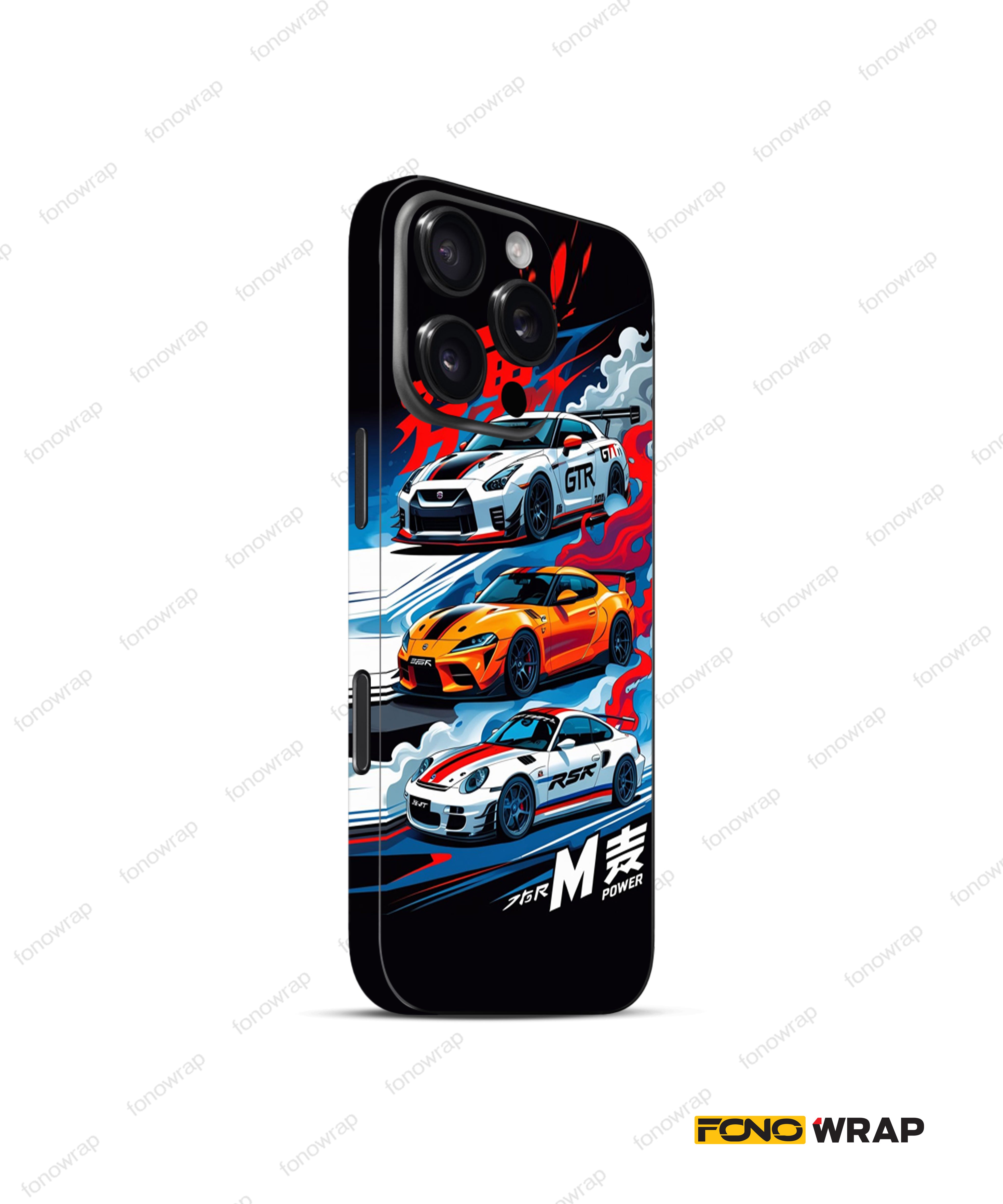 Thunder Tri 3D Embossed Mobile Skin