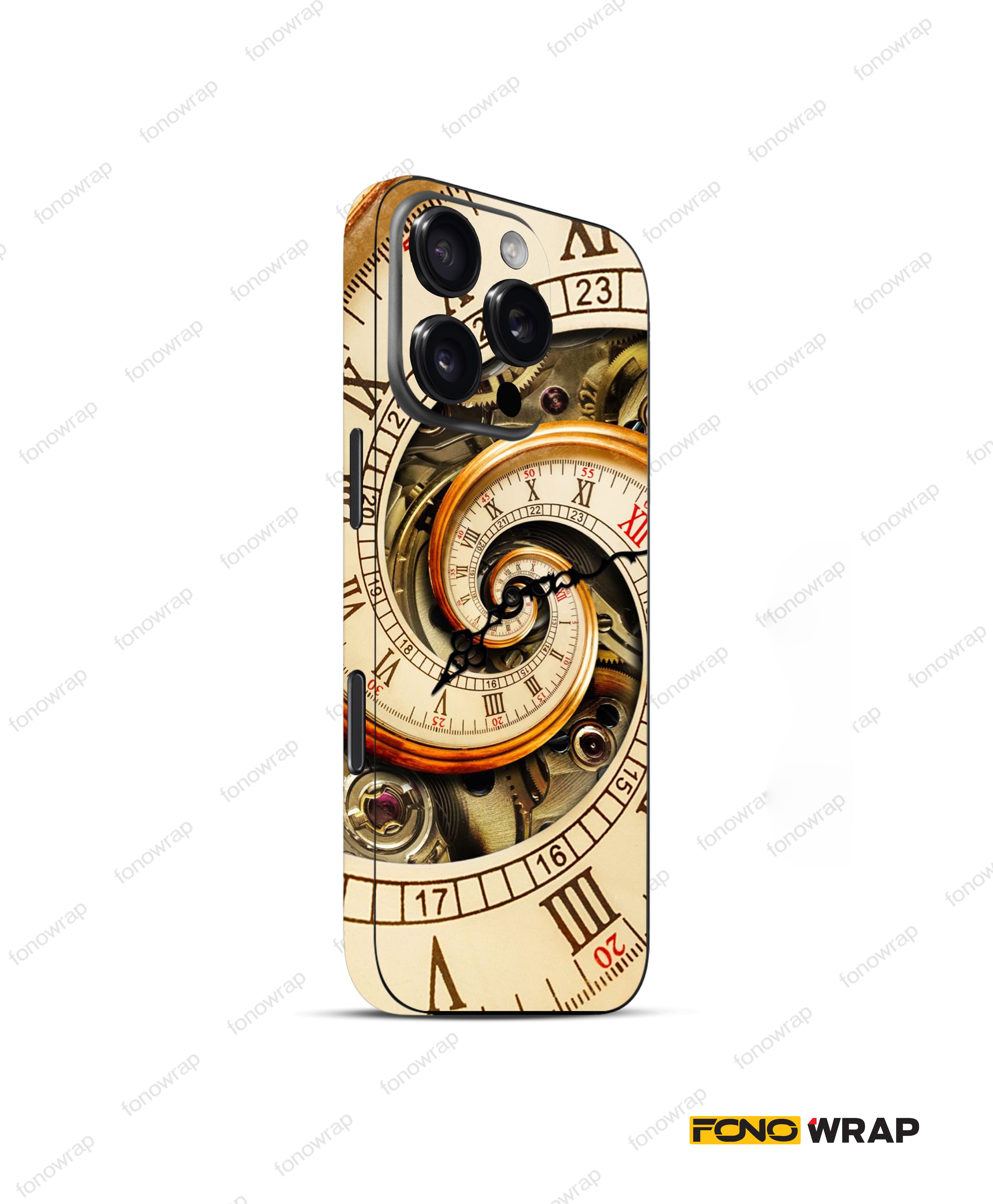 Time Woven 3D Embossed Mobile Skin