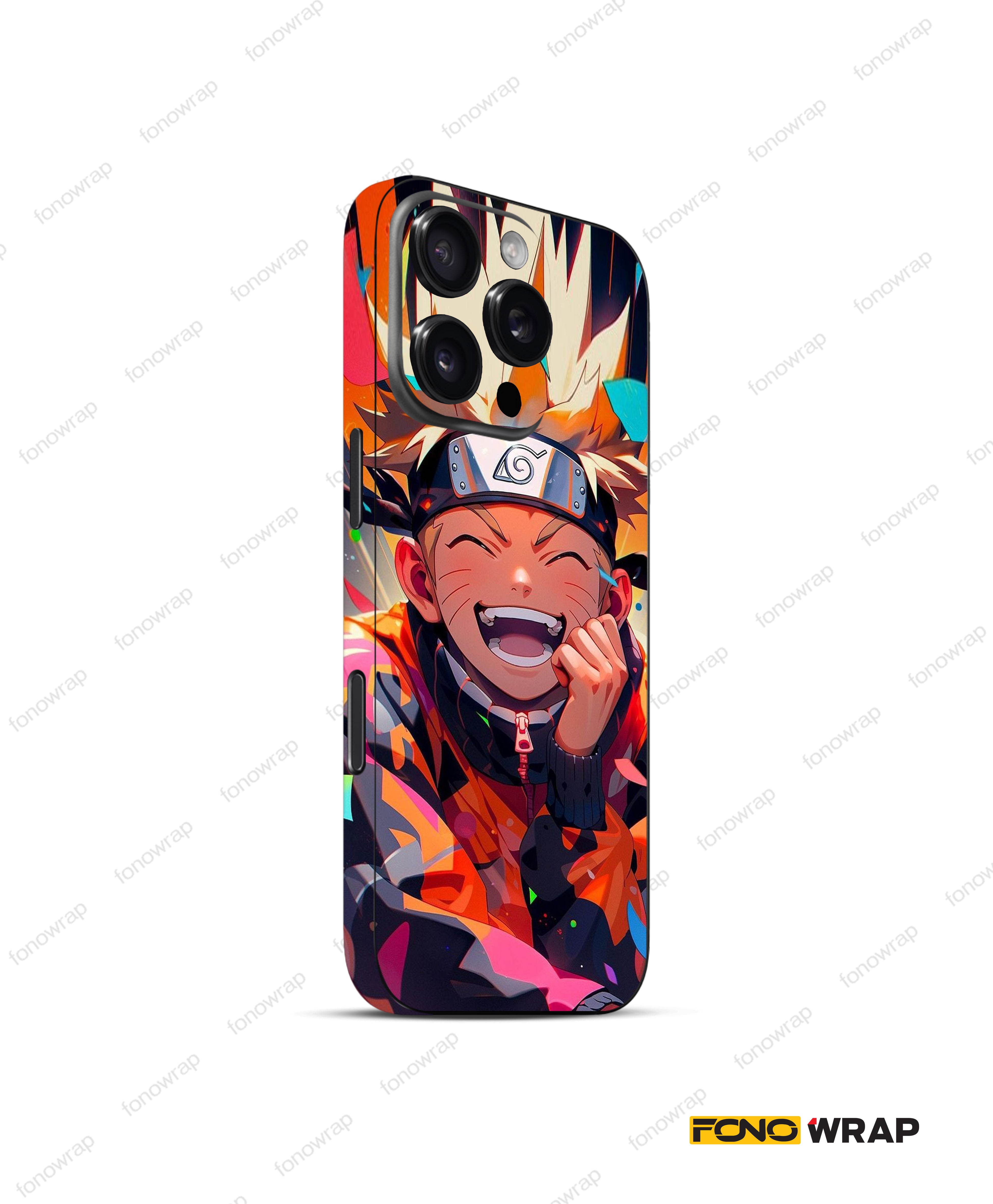Orange Hokage 3D Embossed Mobile Skin