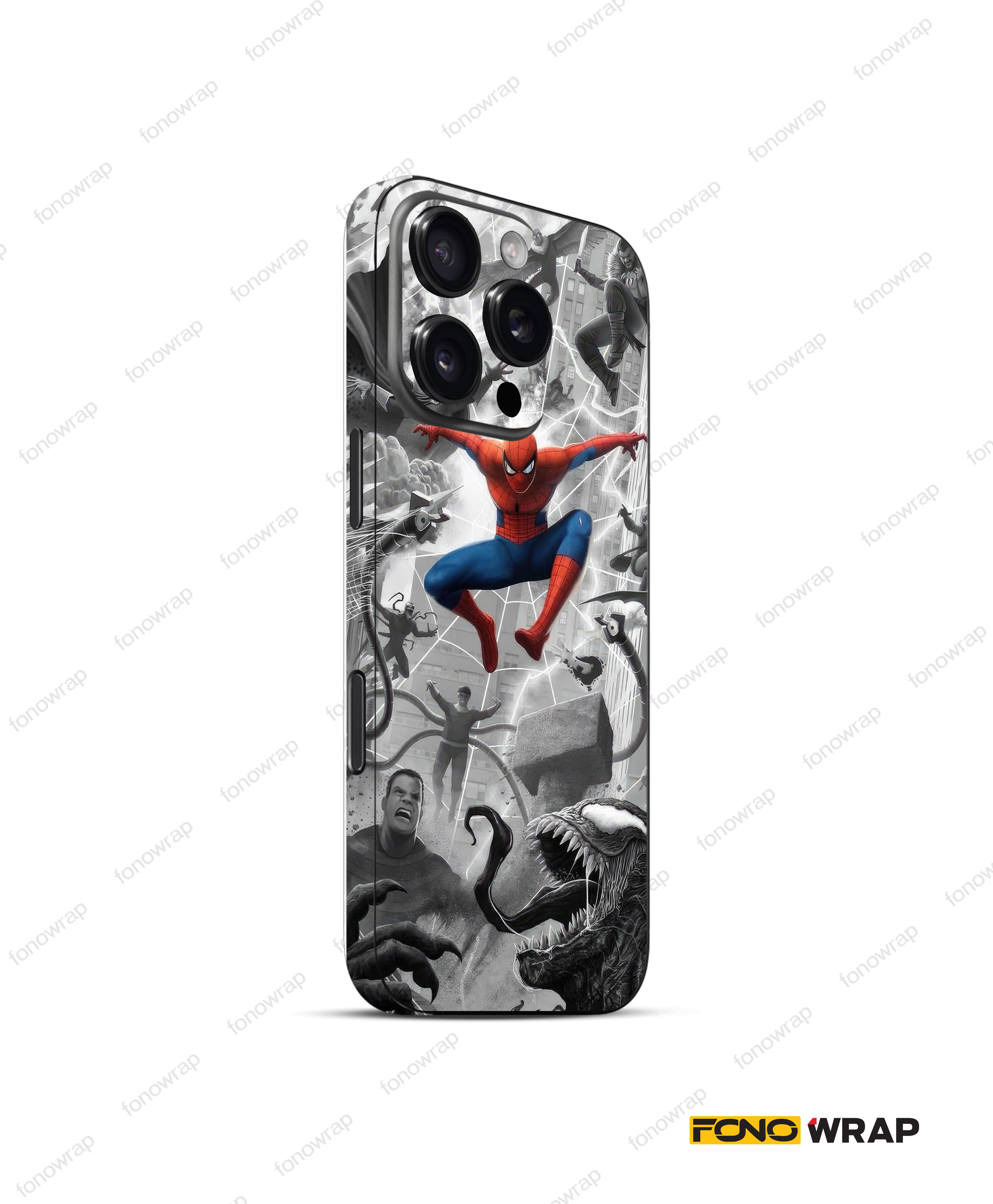 Masked Marvel 3D Embossed Mobile Skin