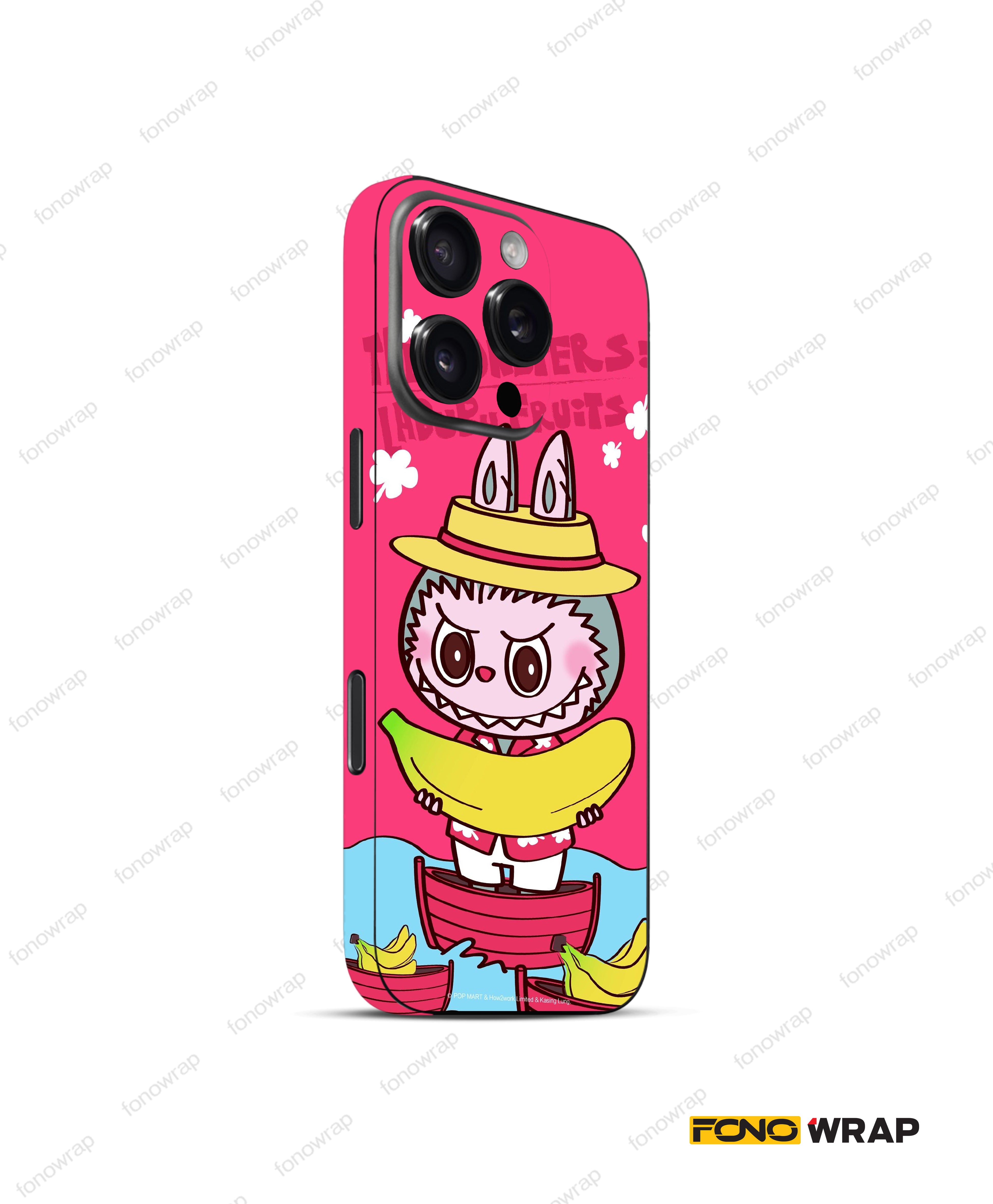 Labubu 3D Embossed Mobile Skin