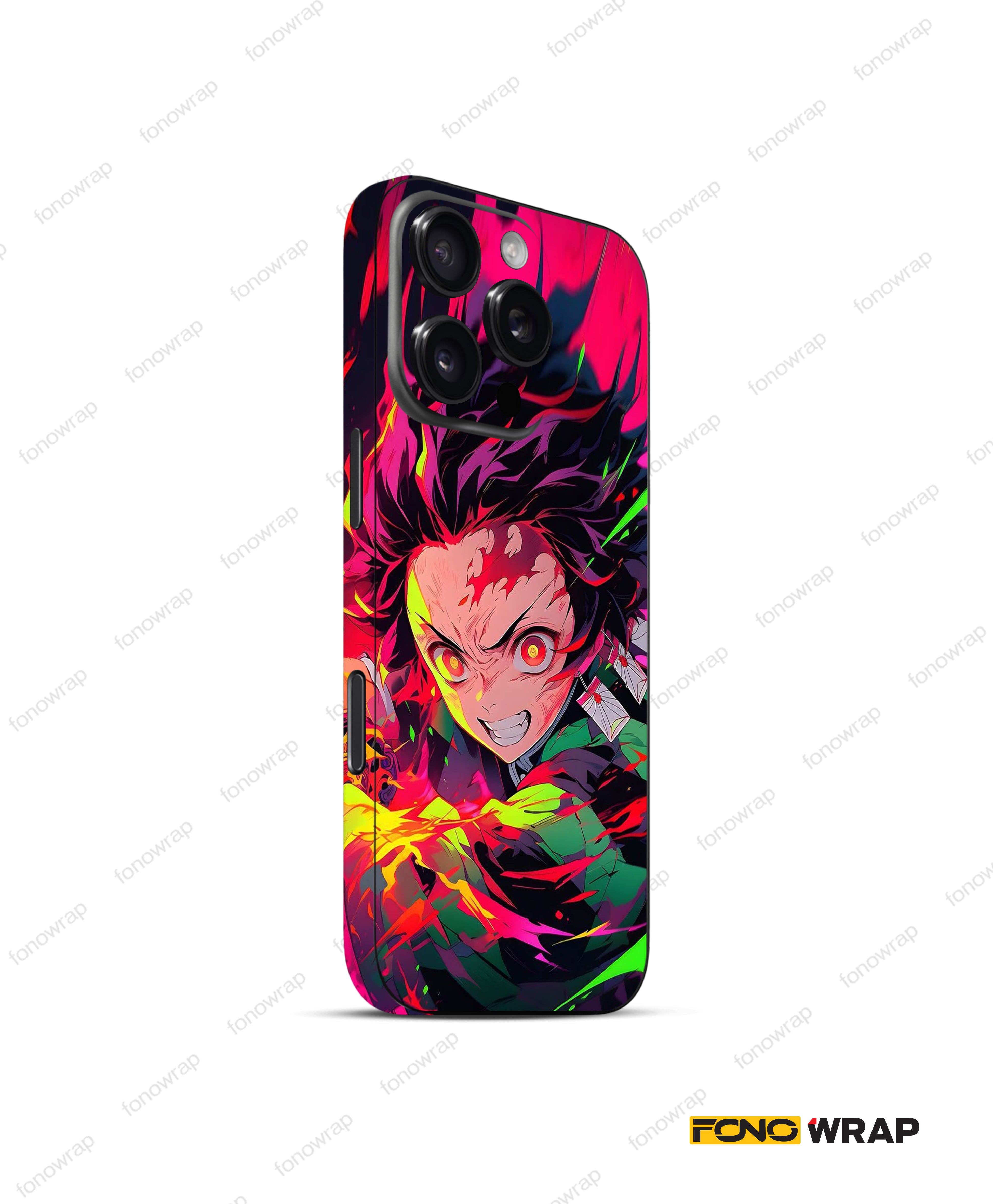 Tanjiro Kamado Demon 3D Embossed Mobile Skin