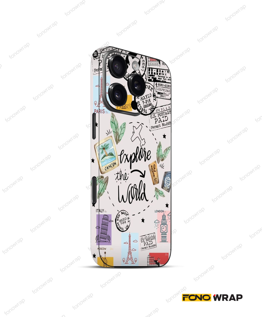 Wanderlust Embossed Mobile Skin