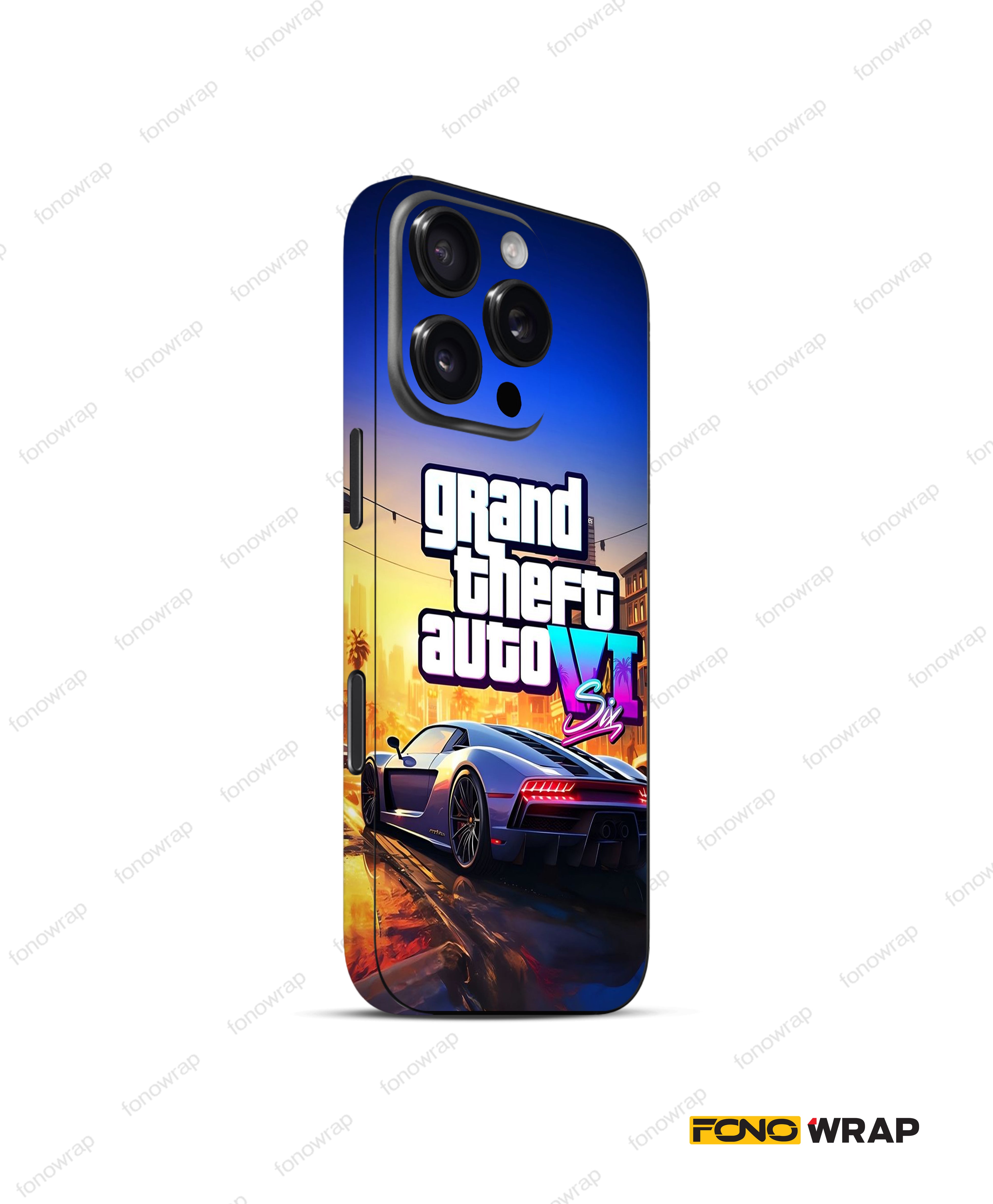Grand Theft 3D Embossed Mobile Skin