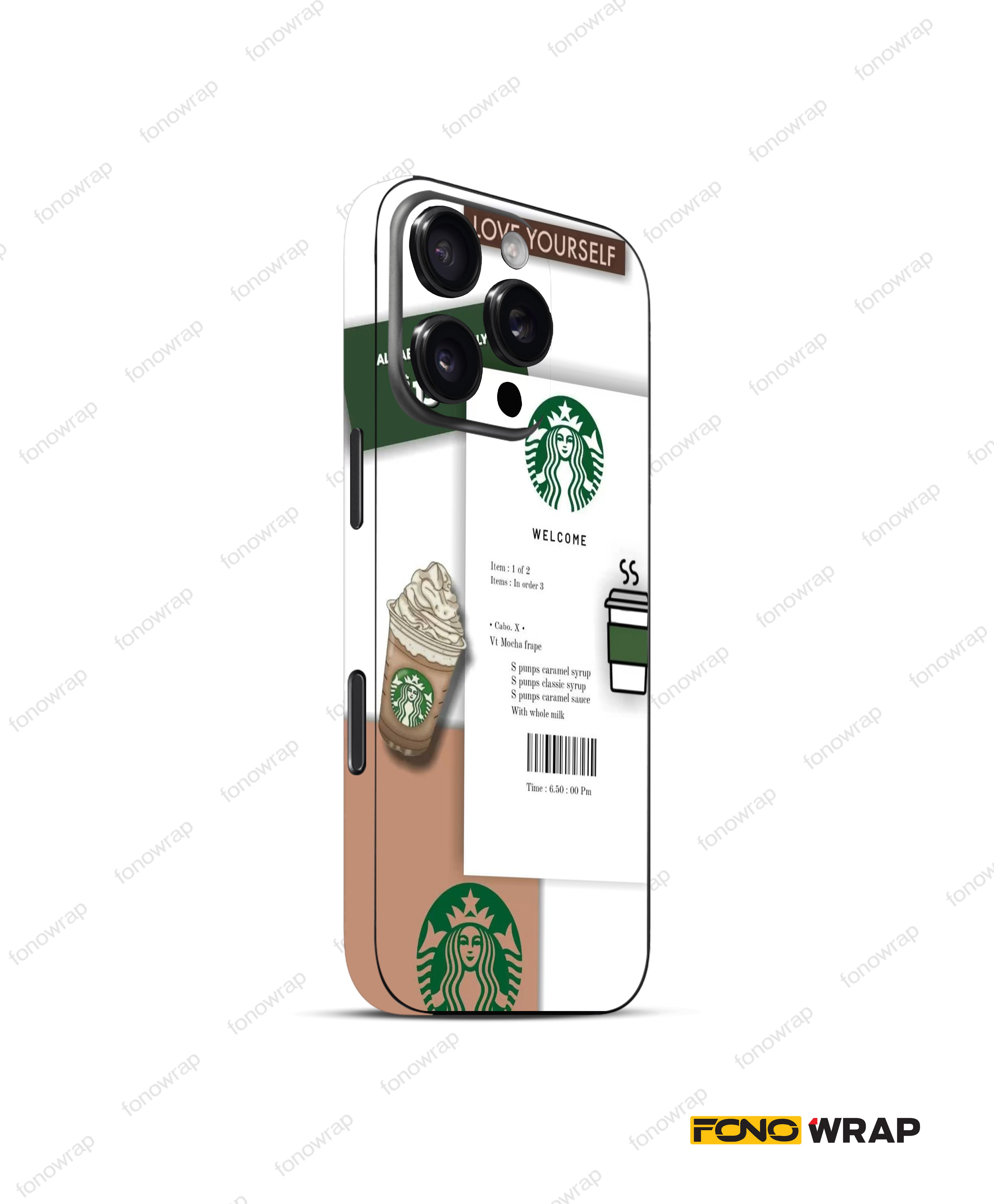 Barista Land 3D Embossed Mobile Skin