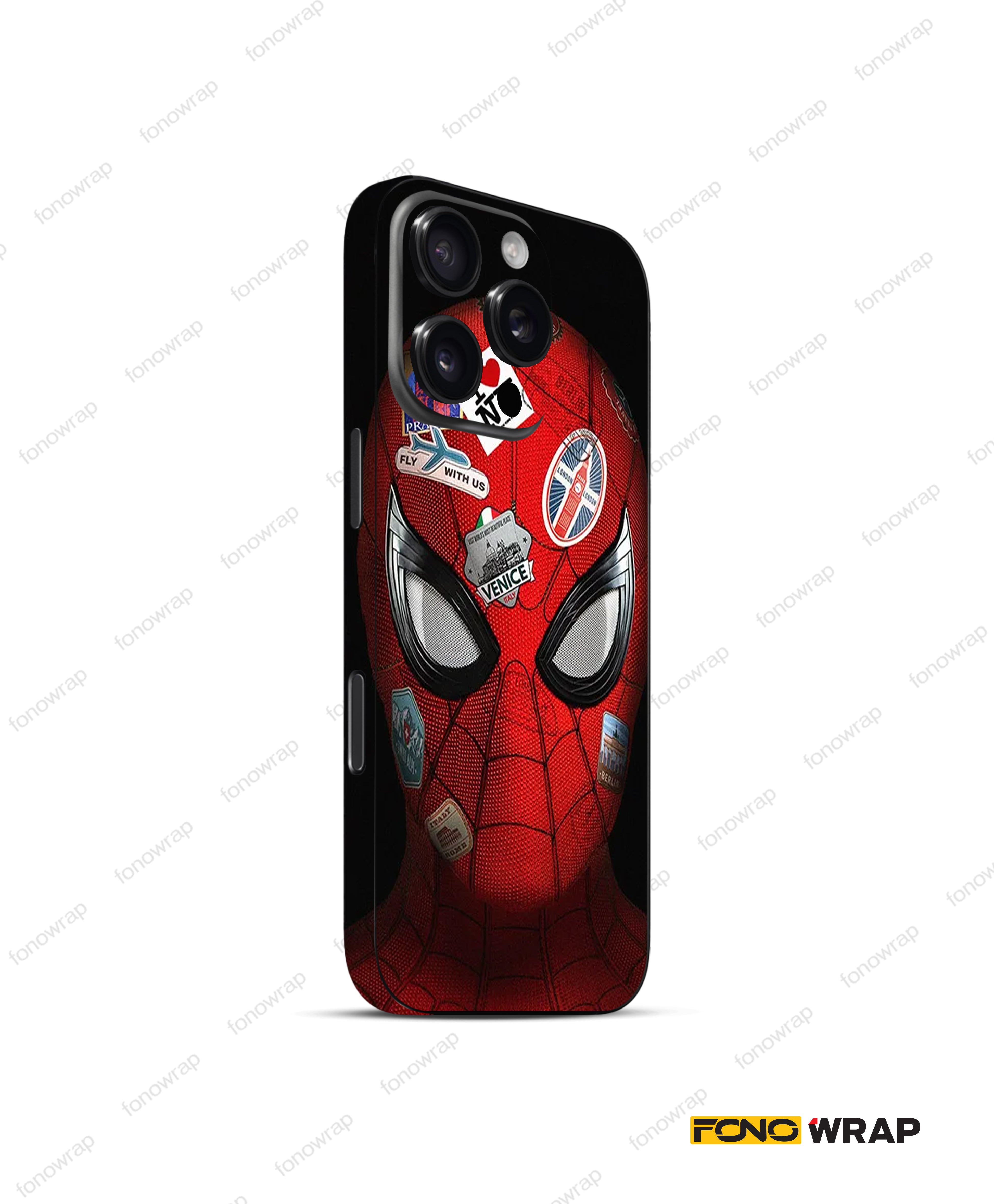 Web Head 3D Embossed Mobile Skin