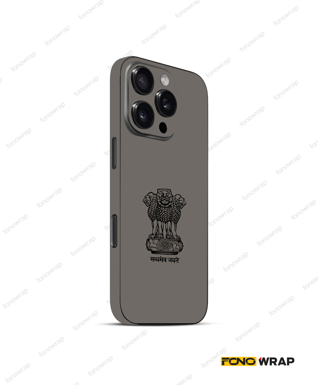 Ashoka Stambh Embossed Mobile Skin