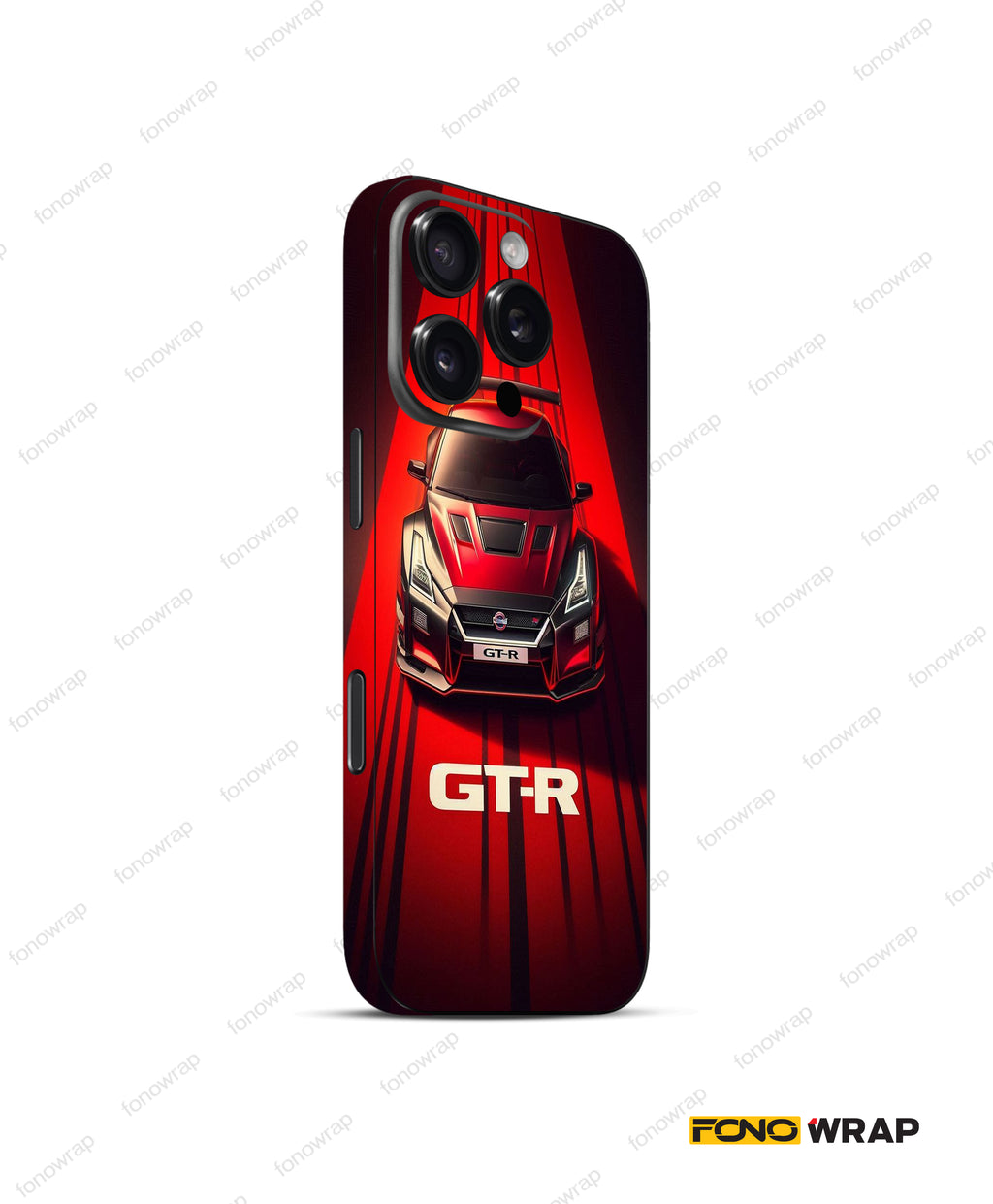 JDM Red Embossed Mobile Skin
