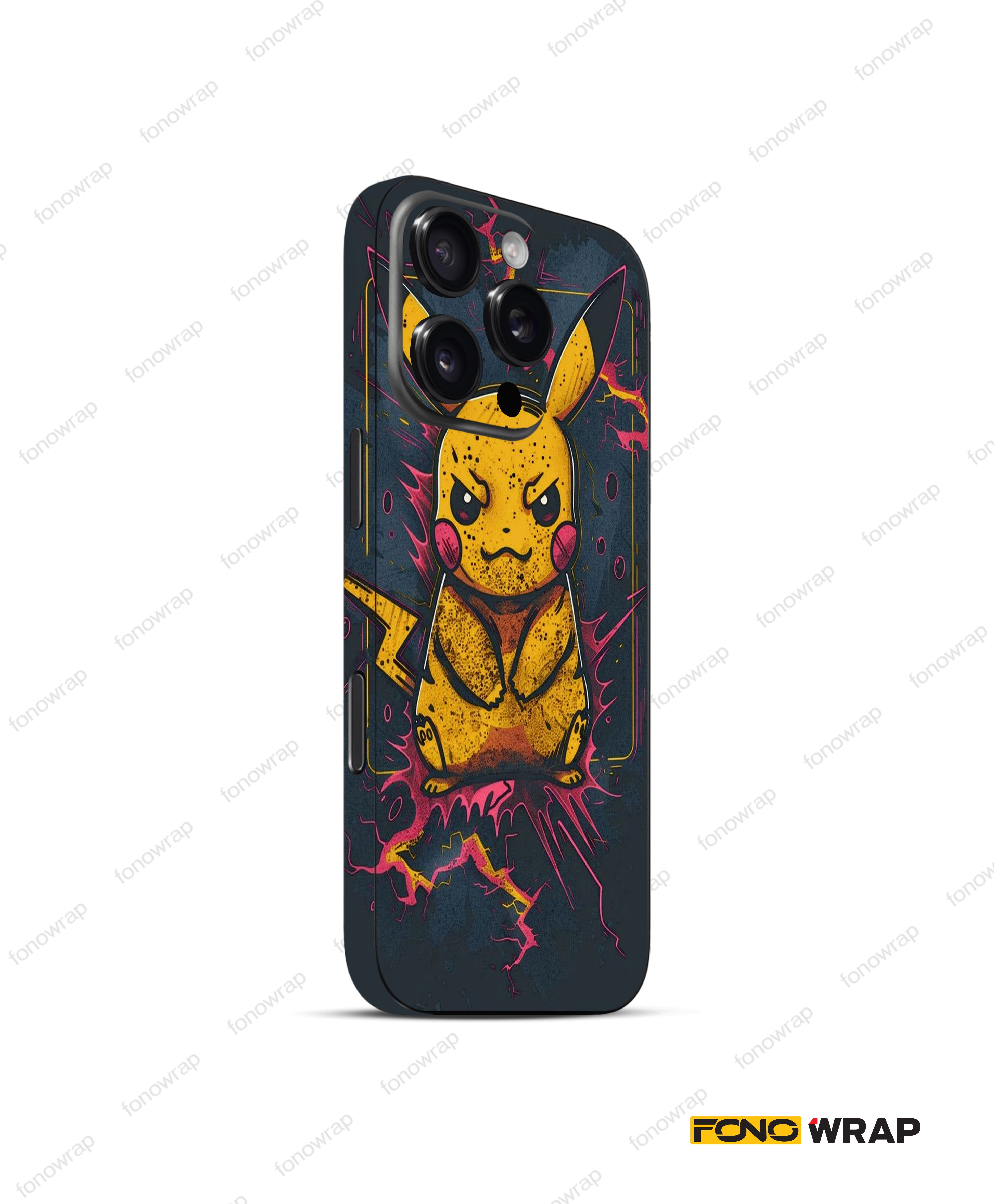 Pikapi Bolt 3D Embossed Mobile Skin