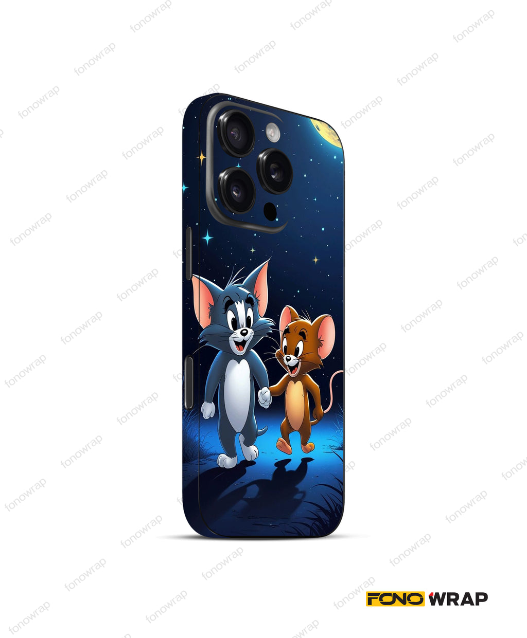 Tom And Jerry Embossed Mobile Skin