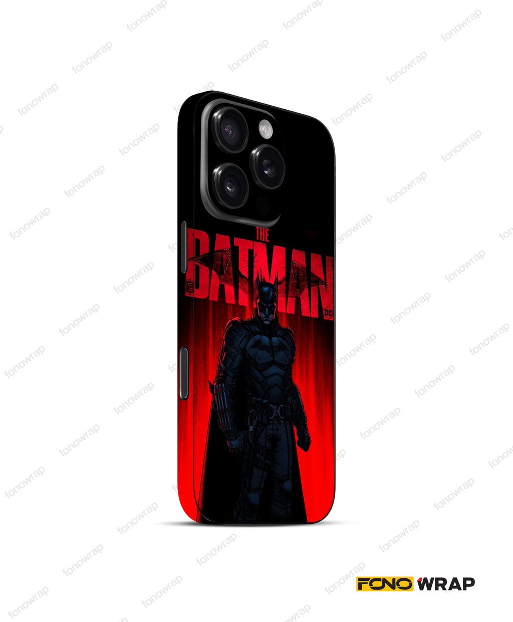Batman Fiery Embossed Mobile Skin