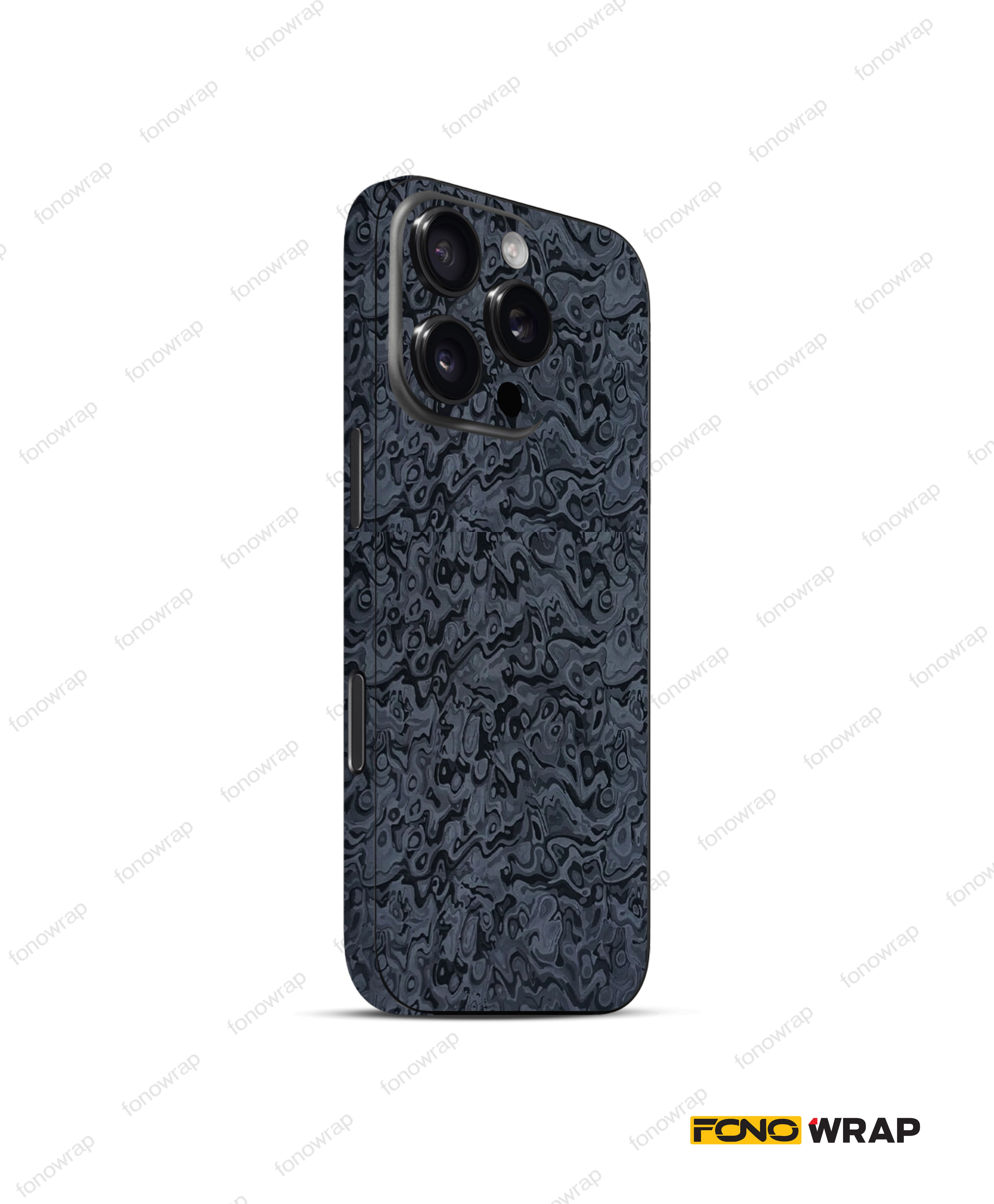 Black Water Ripple Textured Mobile Skin