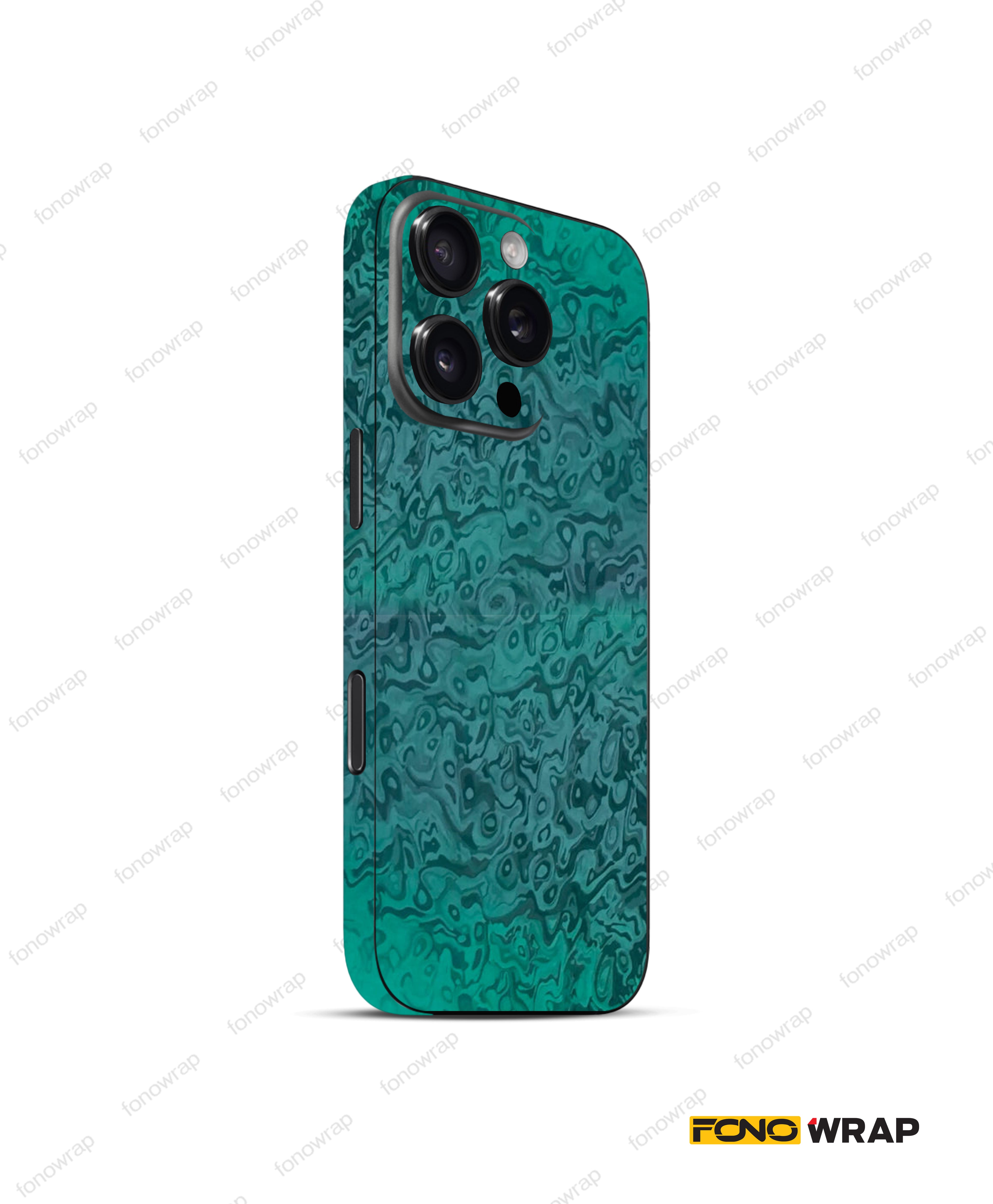 Hunter Green Water Ripple Textured Mobile Skin