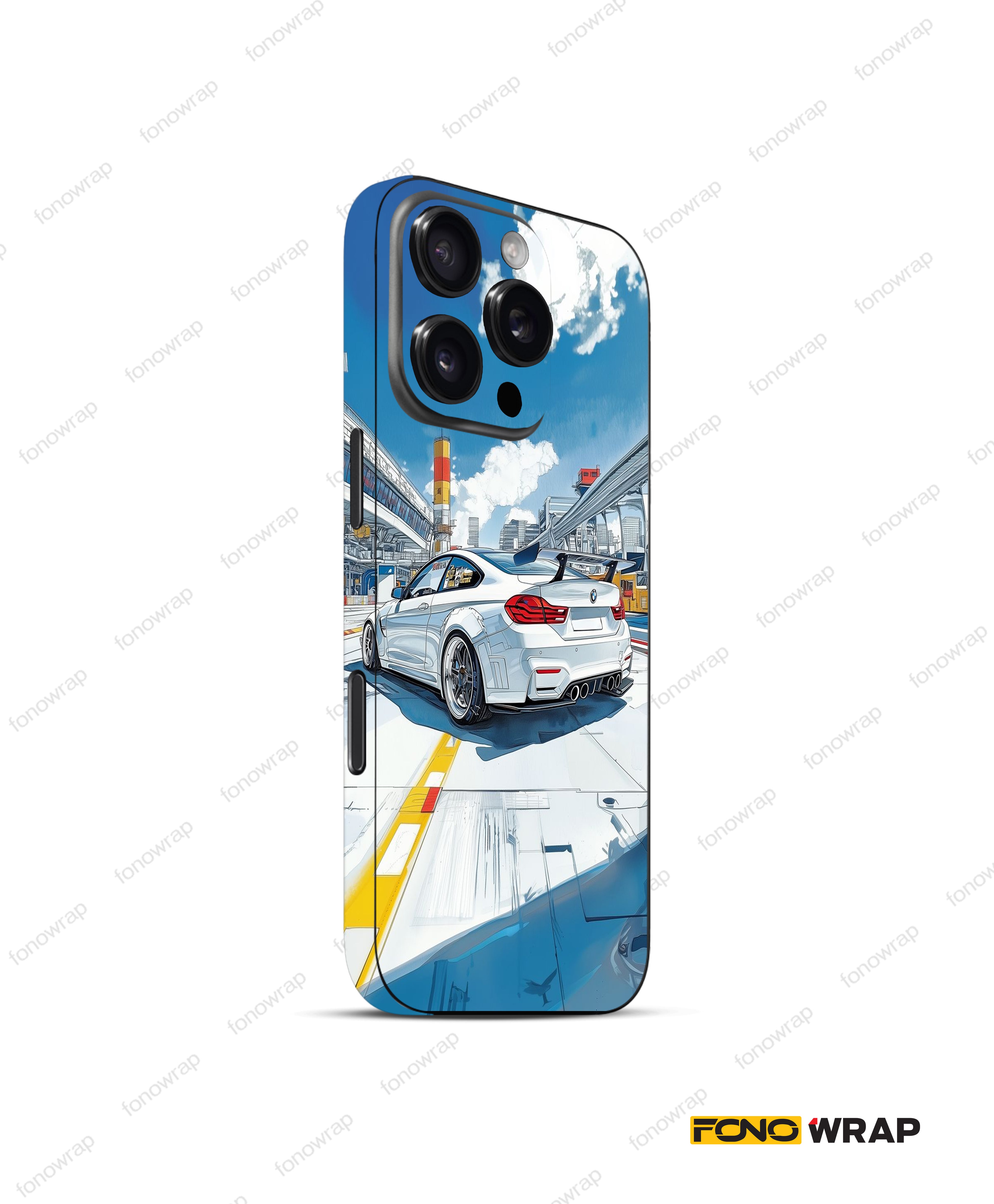 BMW Sports 3D Embossed Mobile Skin