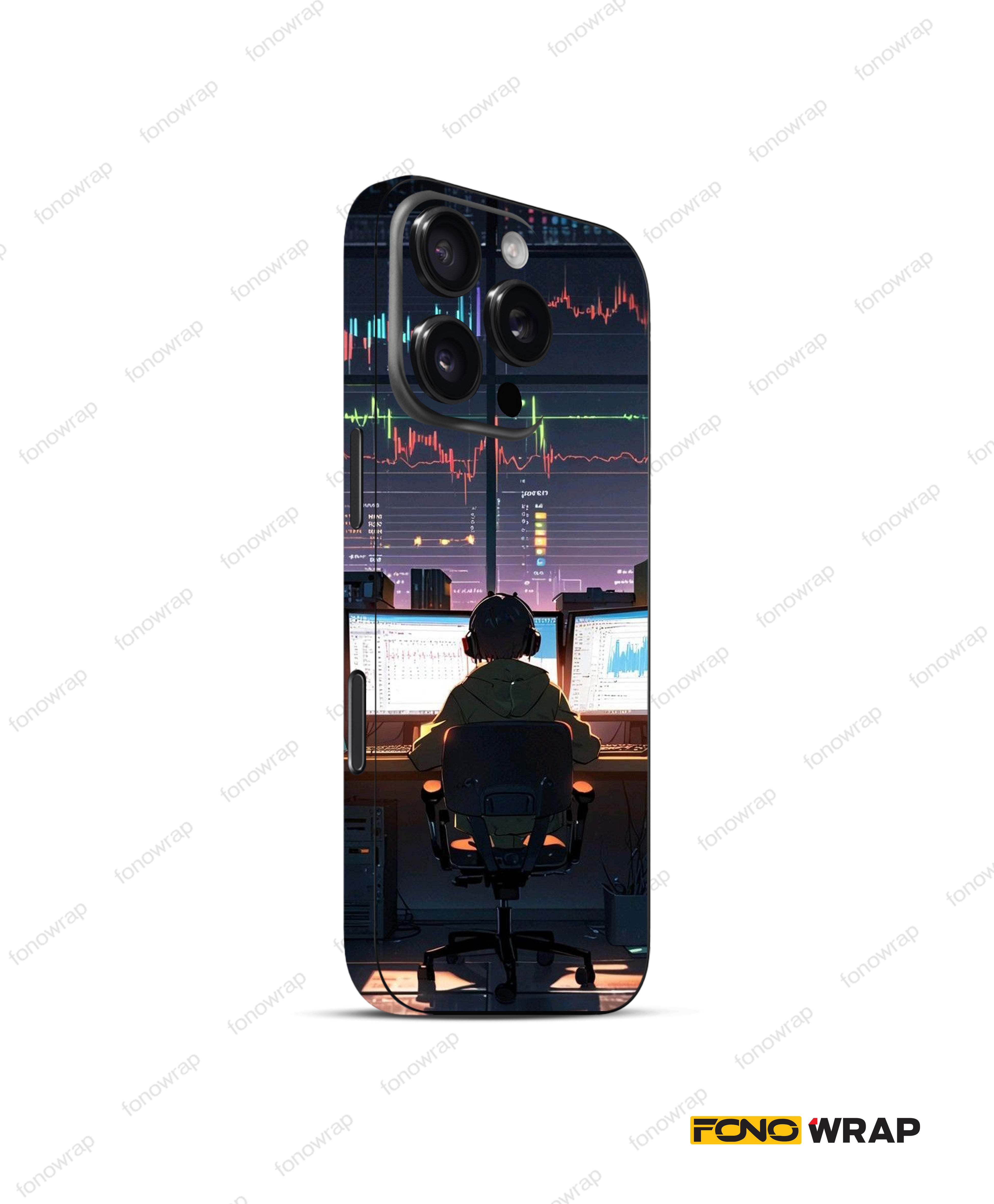 Hacker 3D Embossed Mobile Skin