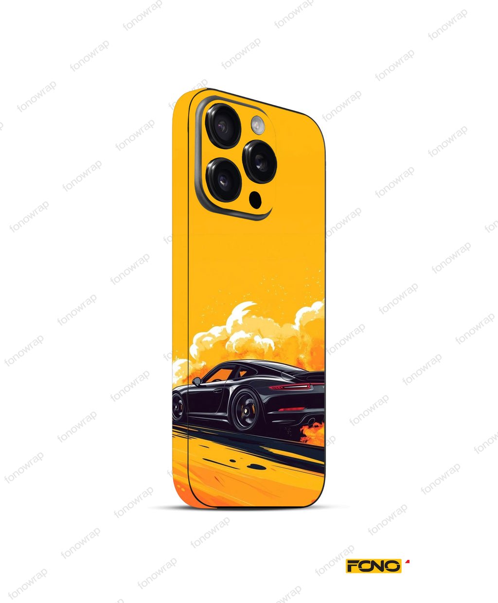 Porsche Dark Edition Embossed Mobile Skin