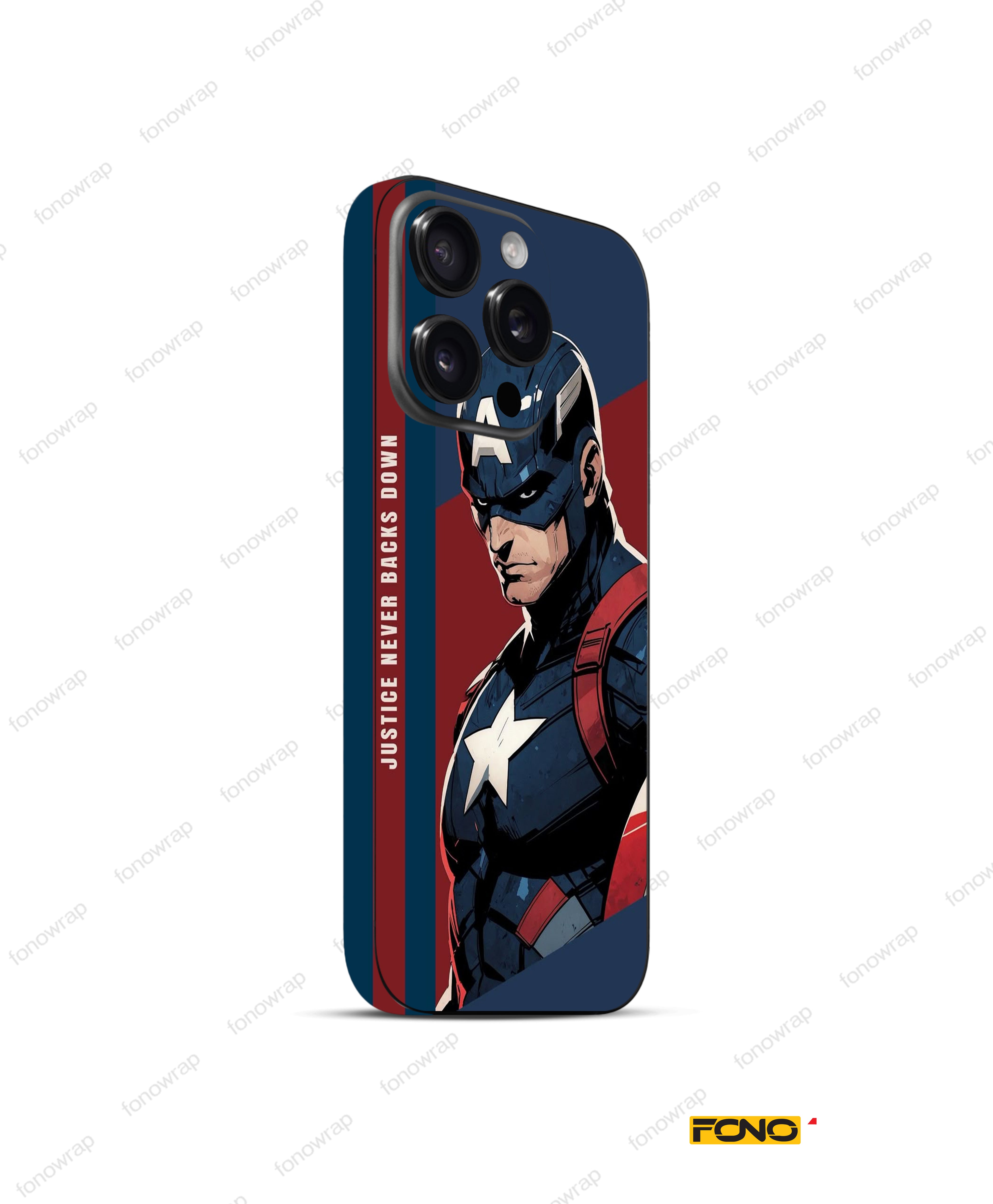 Captain America 3D Embossed Mobile Skin