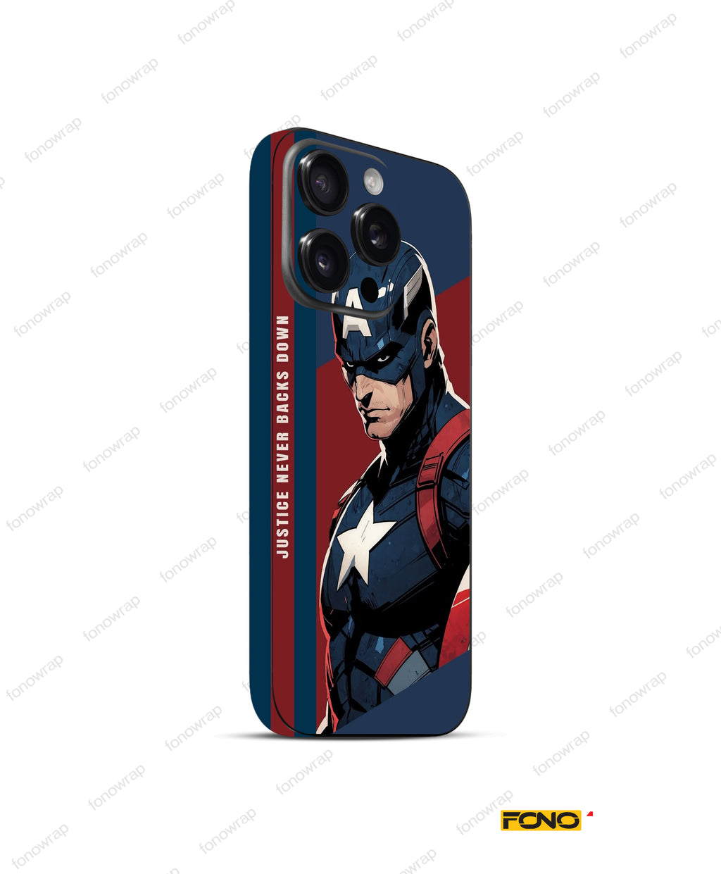 Captain America Embossed Mobile Skin