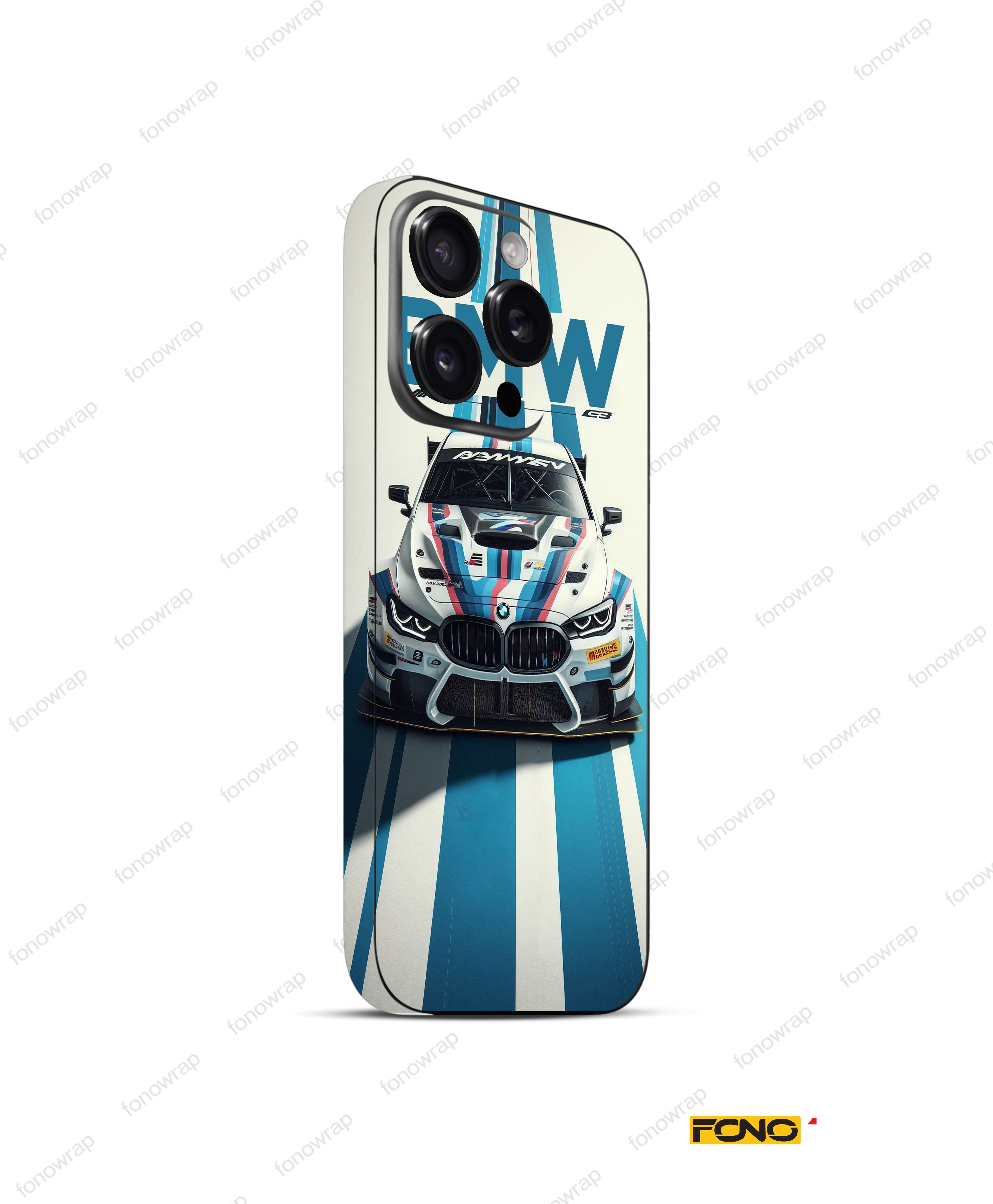 BMW Car 3D Embossed Mobile Skin