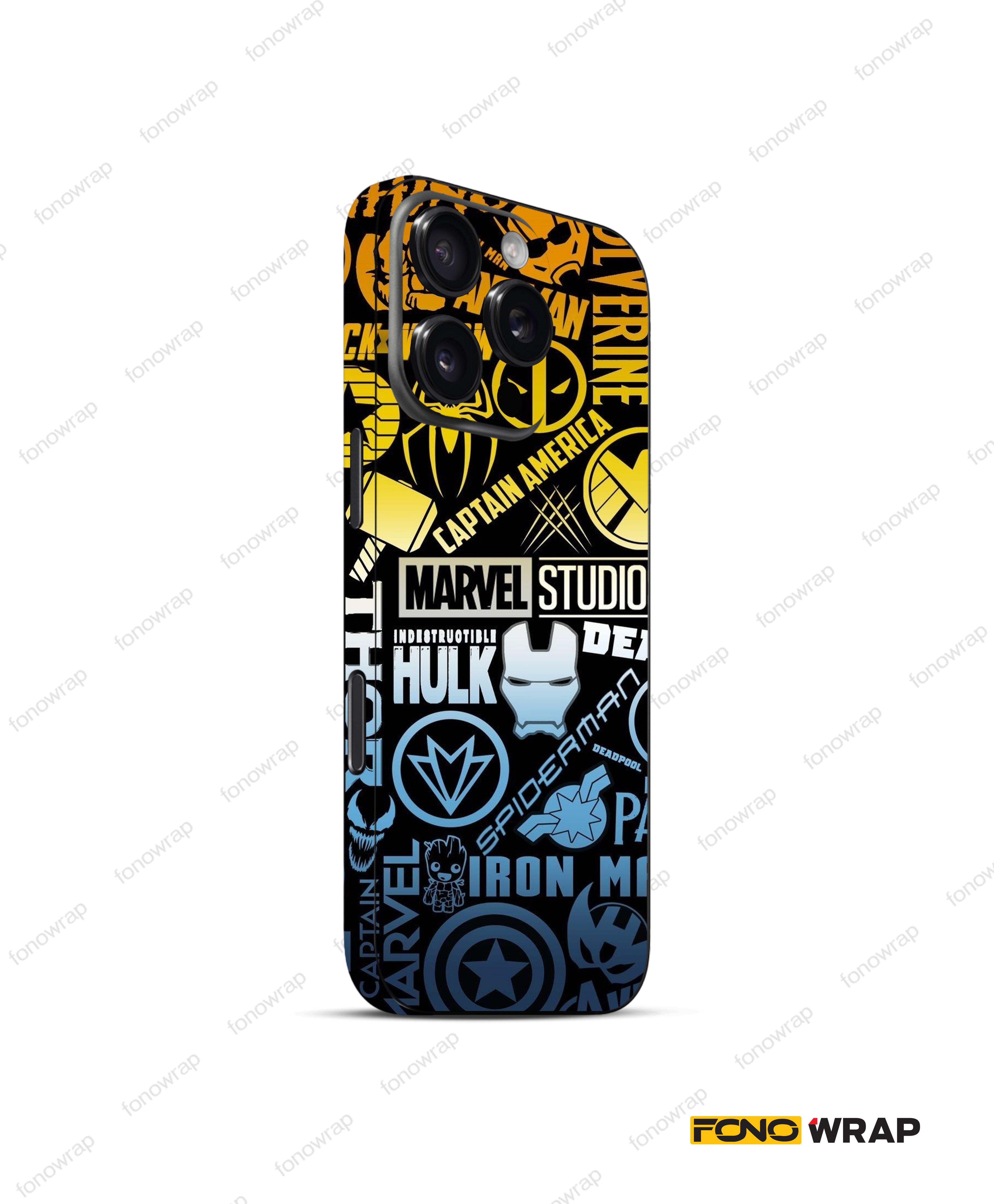 Marvel 3D Embossed Mobile Skin