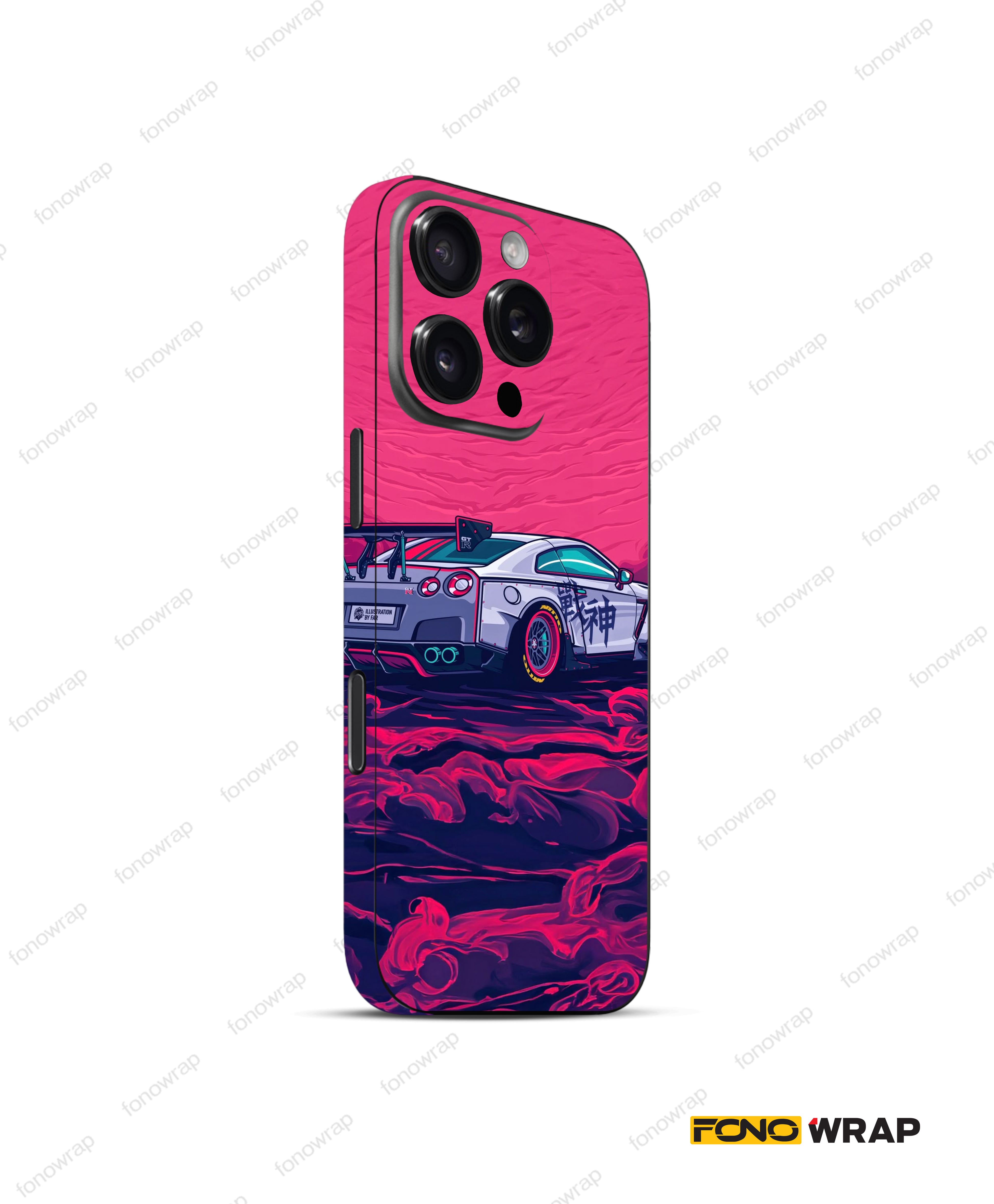 Nissan GTR 3D Embossed Mobile Skin