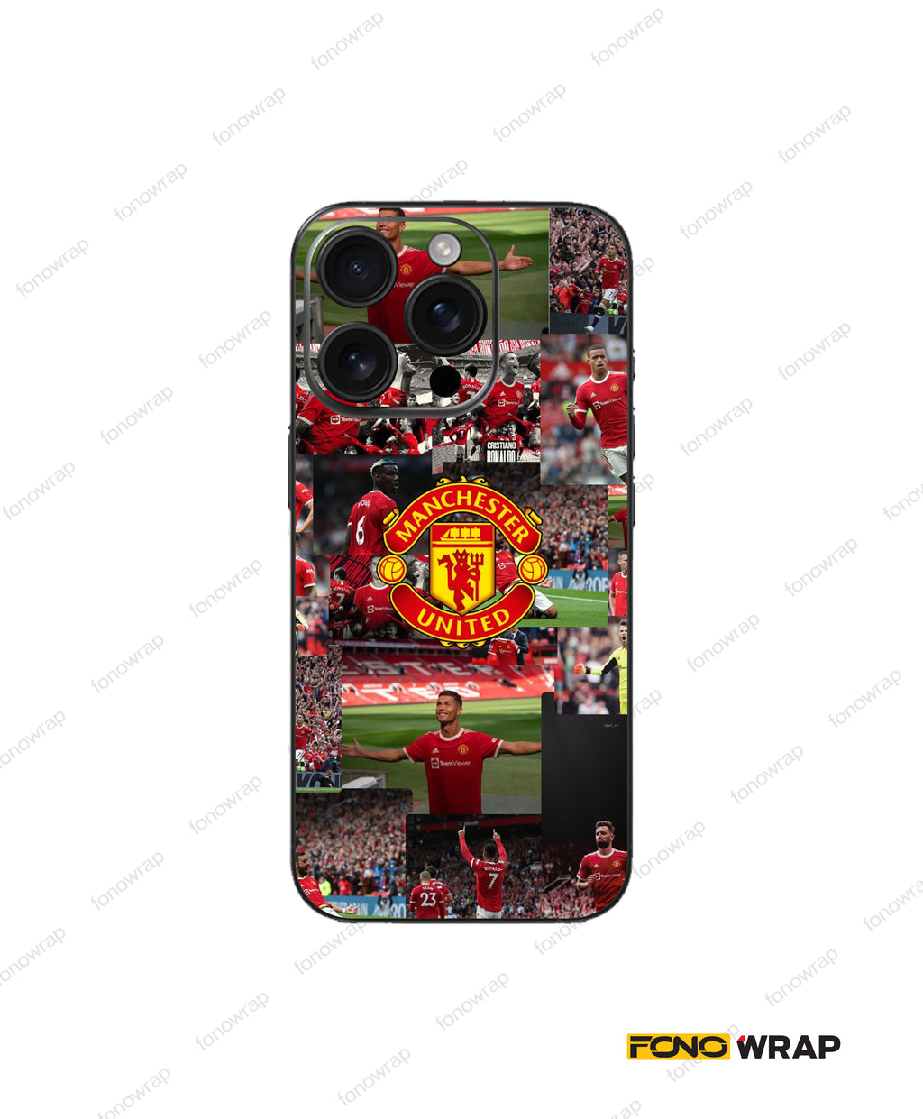 Manchester United Embossed Mobile Skin