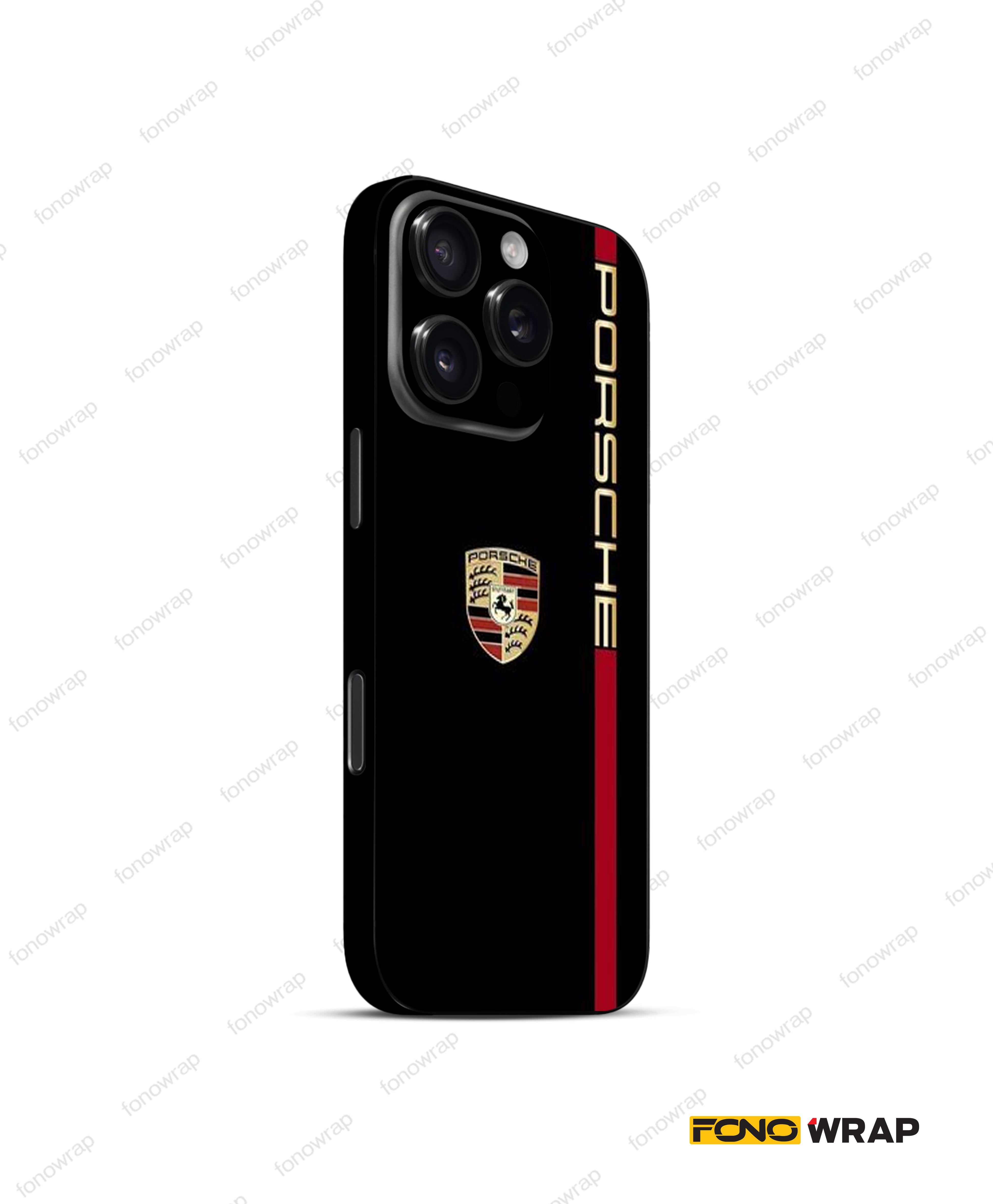 Porsche CF 3D Embossed Mobile Skin